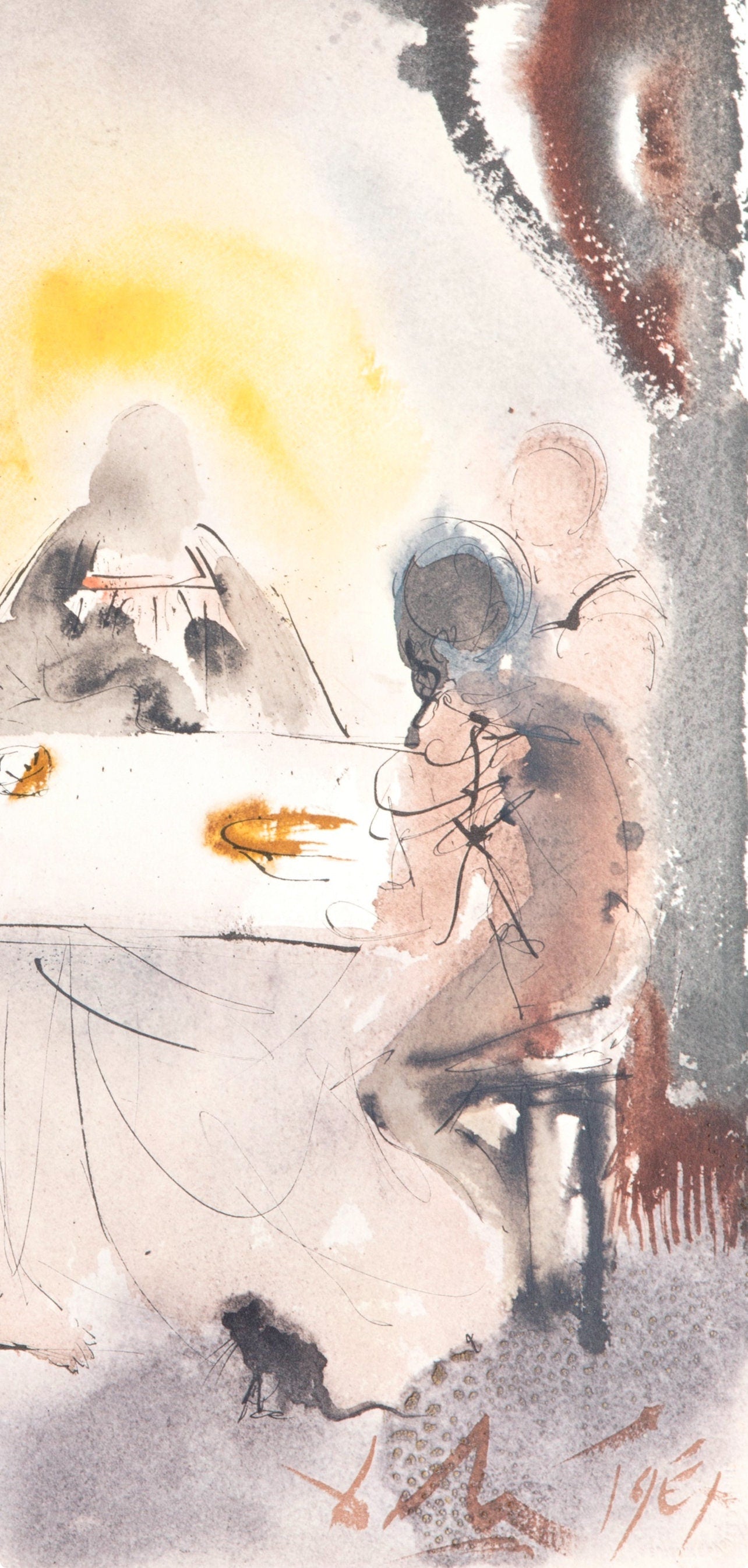Salvador Dali, Composition (Michler/Lpsinger 1600; Field 69-3), Biblia Sacra, Lithograph