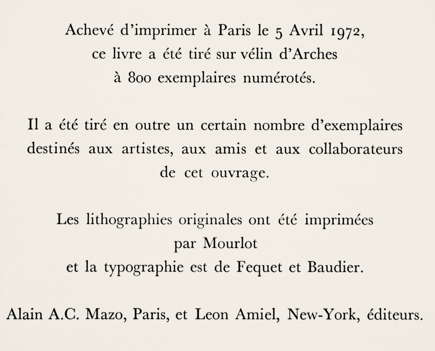 Maurice Estve, Alalito, Souvenirs Et Portraits D'Artistes, Lithograph