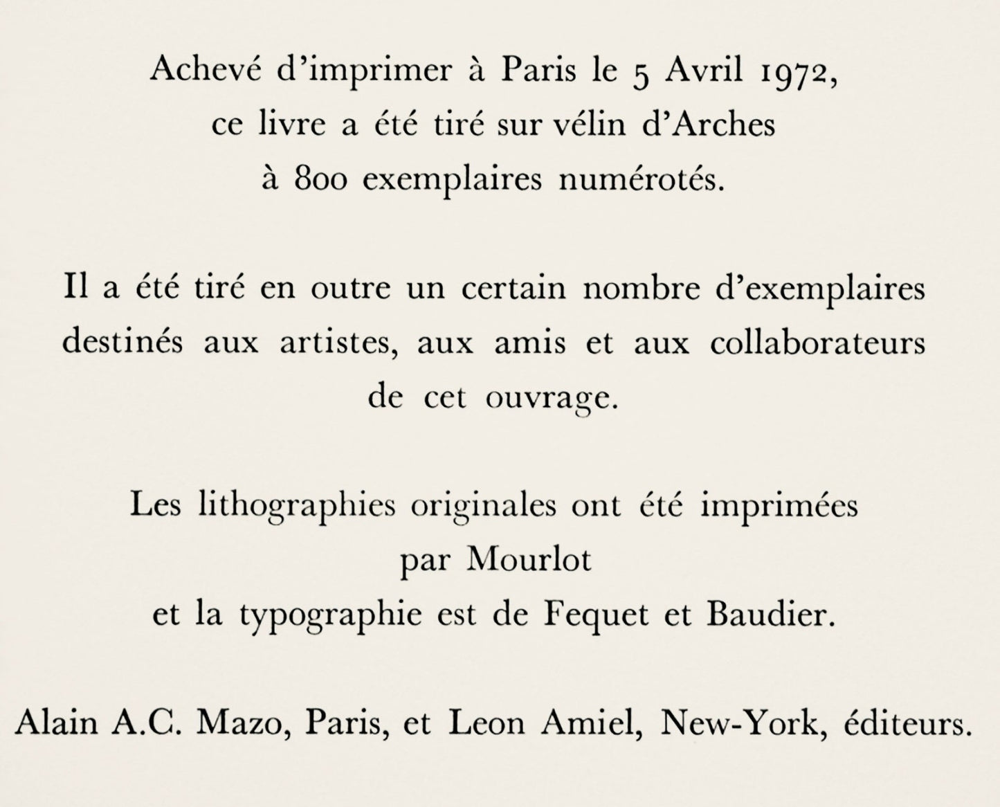 Alfred Manessier, La Tache Rouge, Souvenirs Et Portraits D'Artistes, Lithograph