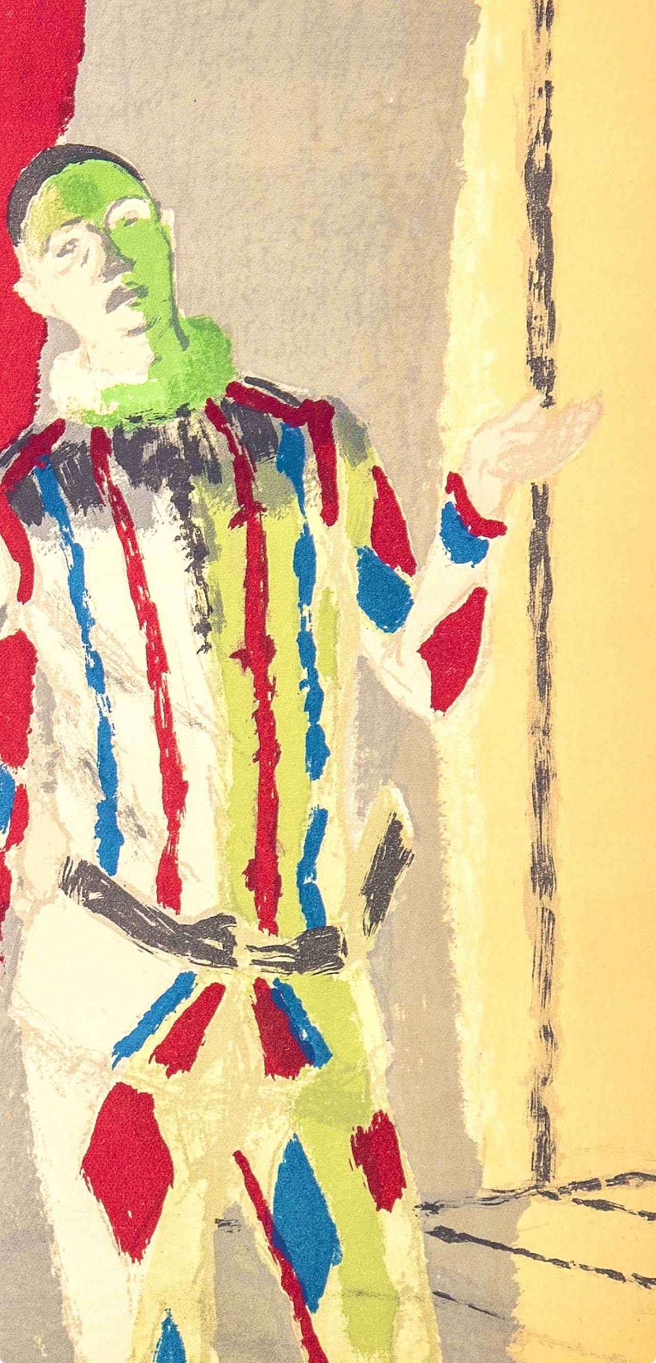 Maurice Brianchon, L'Arlequin, Souvenirs Et Portraits D'Artistes, Lithograph