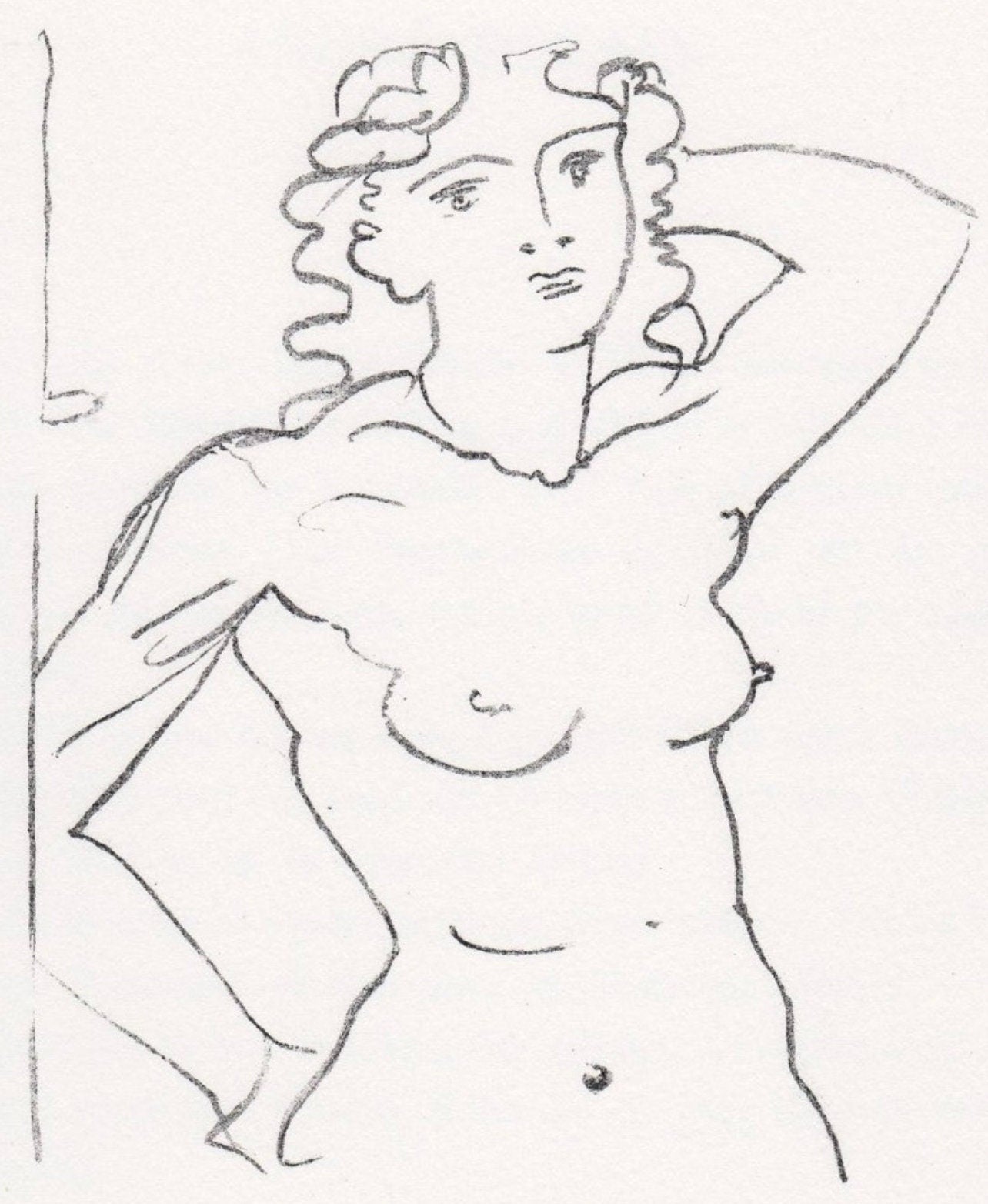 Andr Derain, Buste De Femme, Souvenirs Et Portraits D'Artistes, Lithograph