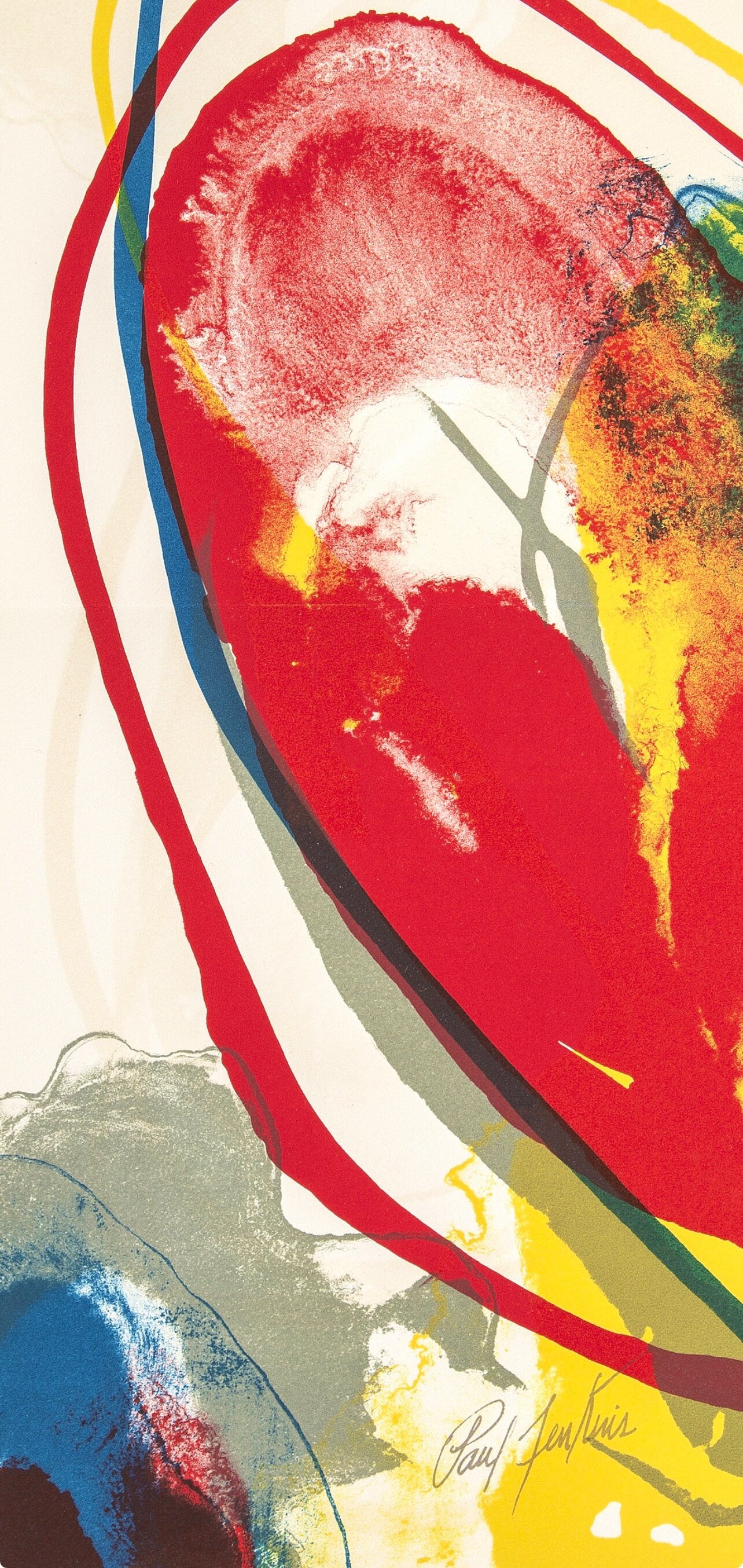 Paul Jenkins, Composition Pour Eric, Souvenirs Et Portraits D'Artistes, Lithograph