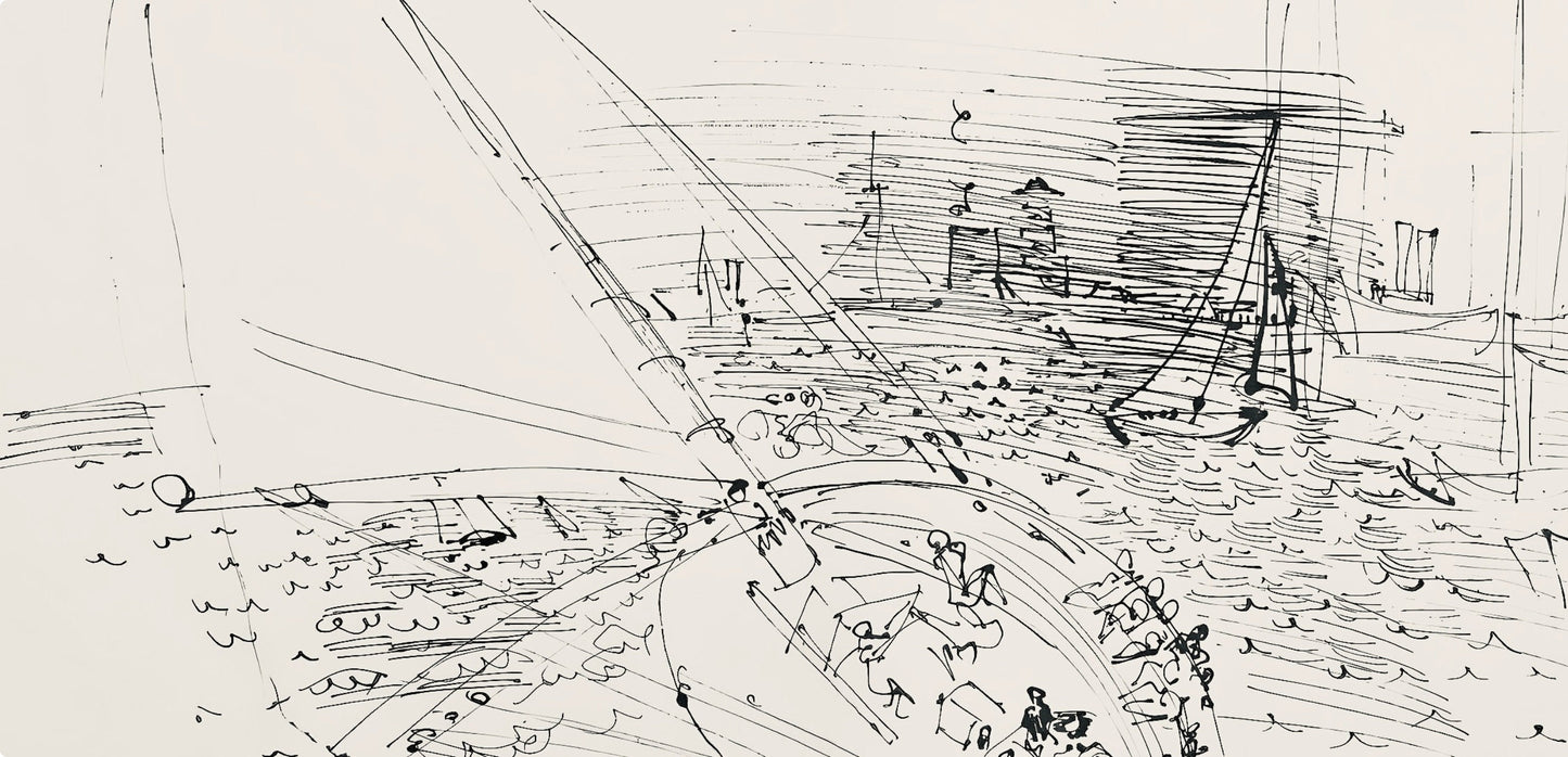 Raoul Dufy, Composition, Les Ctes Normandes, Lithograph