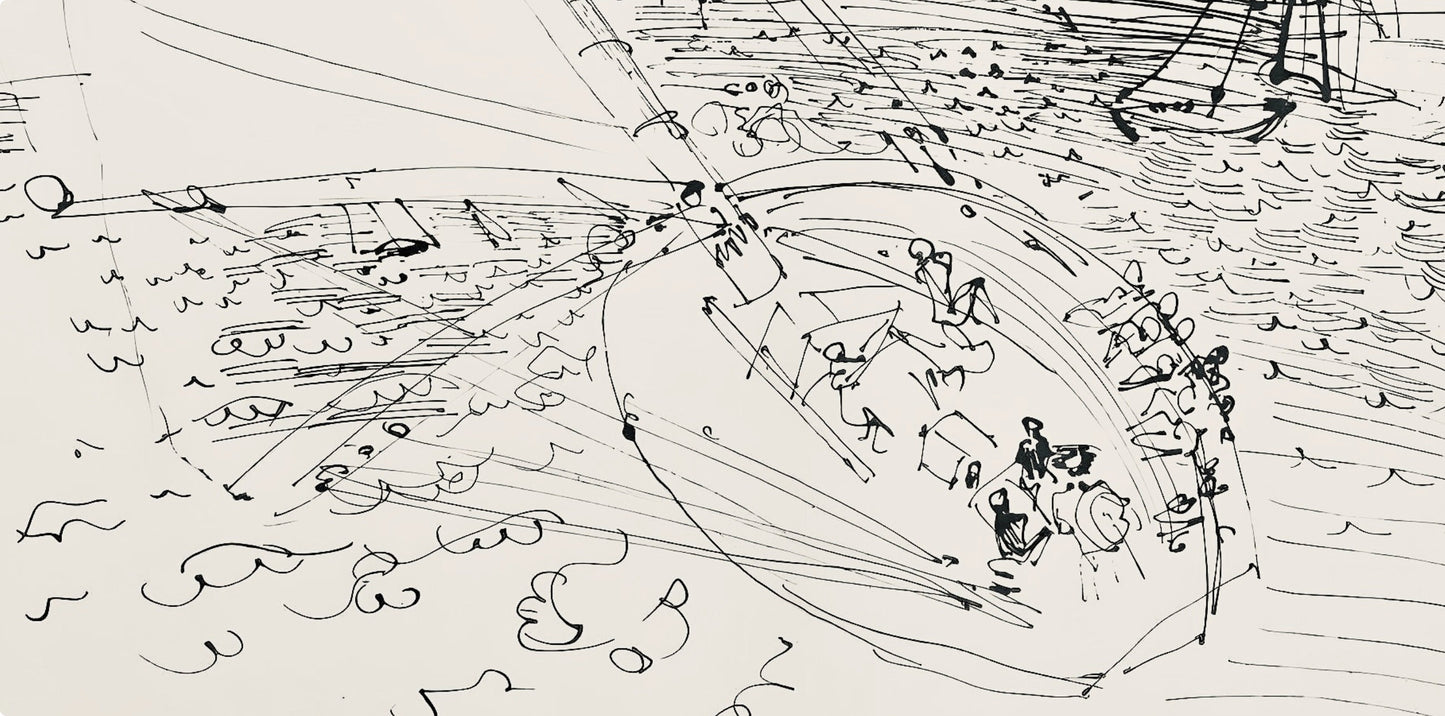Raoul Dufy, Composition, Les Ctes Normandes, Lithograph