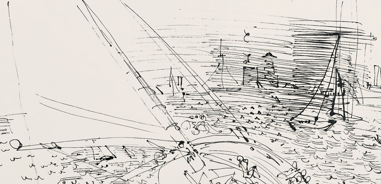 Raoul Dufy, Composition, Les Ctes Normandes, Lithograph