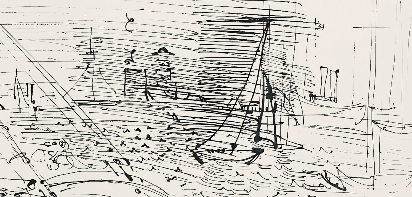 Raoul Dufy, Composition, Les Ctes Normandes, Lithograph