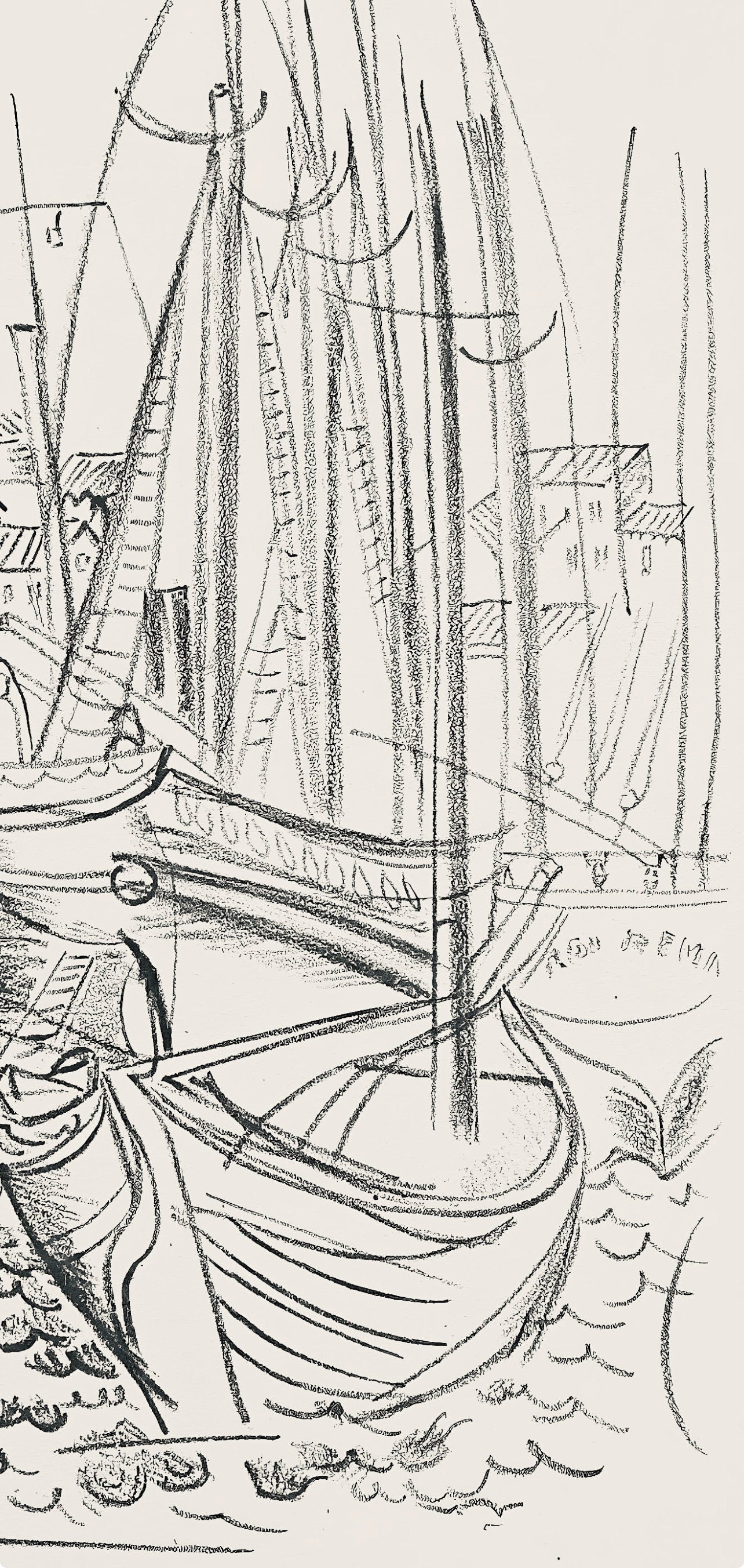 Raoul Dufy, Composition, Les Ctes Normandes, Lithograph