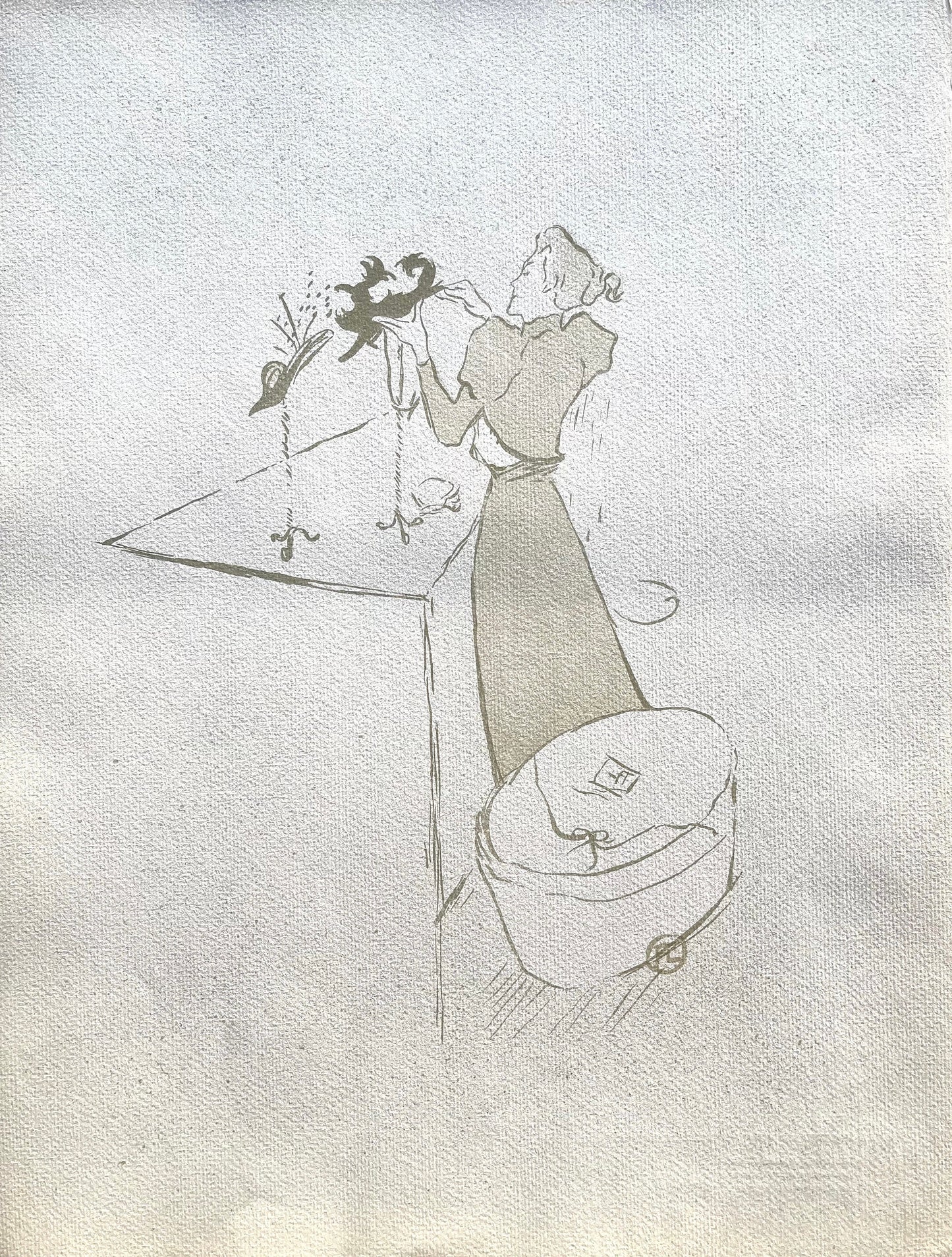 Henri De Toulouse-Lautrec, La Modiste, Tlautrec, Philadelphia Museum Of Art, Lithograph