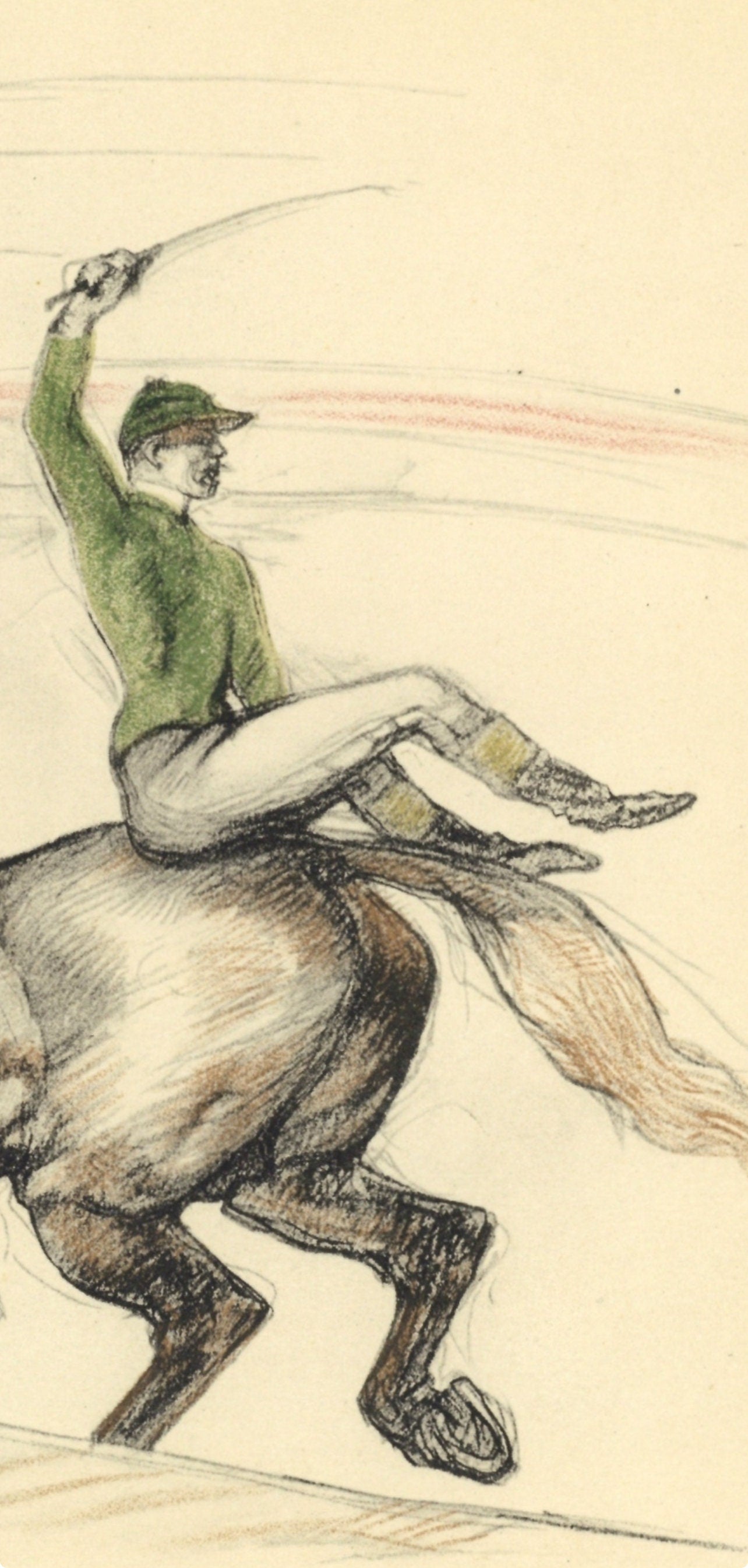 Henri De Toulouse-Lautrec, Jockey, The Circus By Toulouse-Lautrec, Lithograph