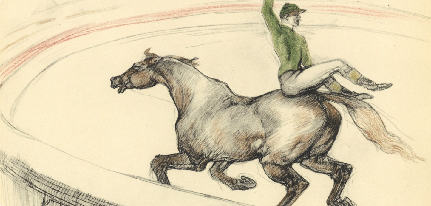 Henri De Toulouse-Lautrec, Jockey, The Circus By Toulouse-Lautrec, Lithograph