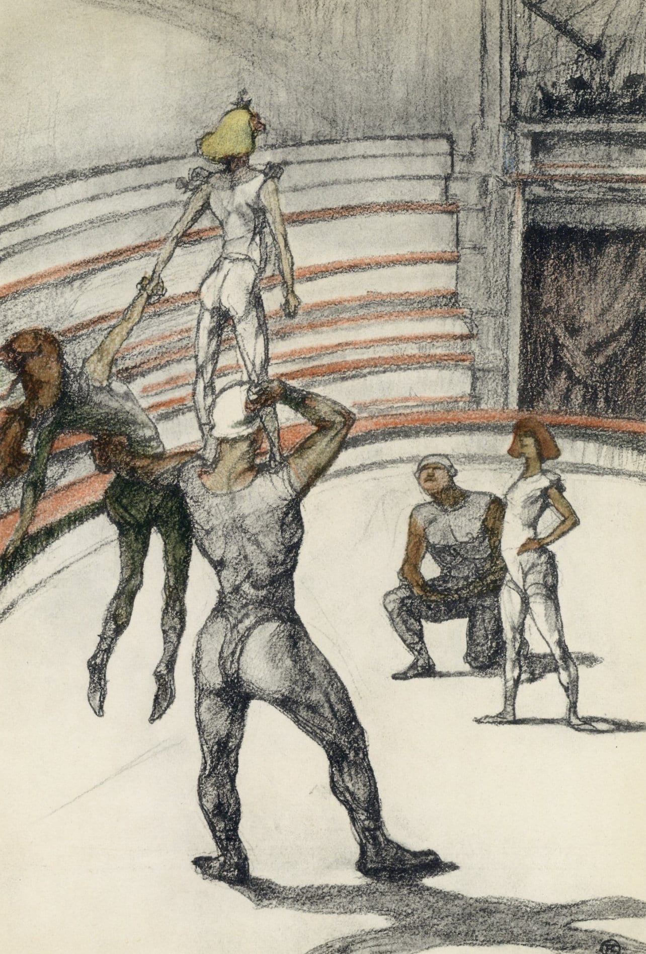 Henri De Toulouse-Lautrec, Travail De Tapis, The Circus By Toulouse-Lautrec, Lithograph