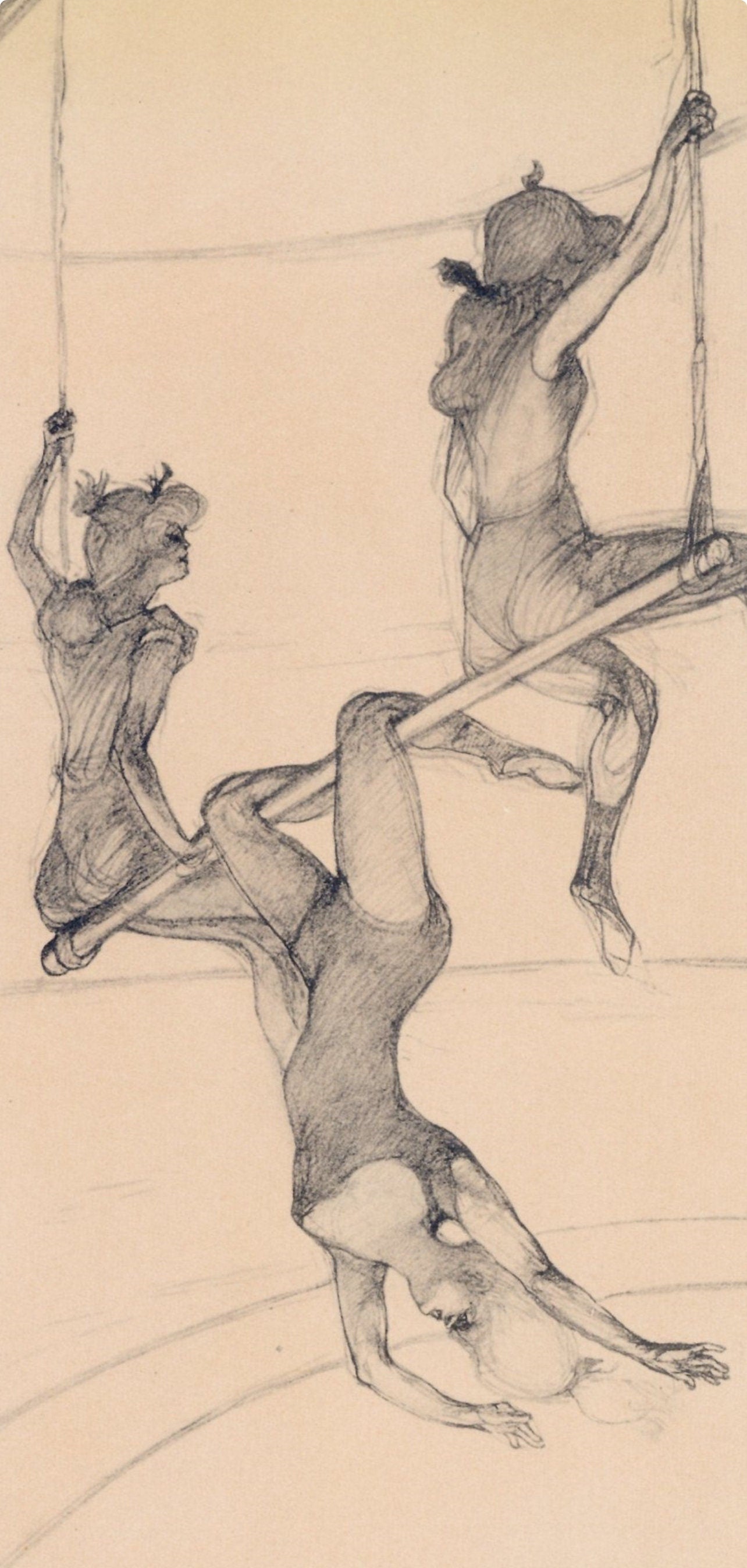 Henri De Toulouse-Lautrec, Le Trapeze Volant, The Circus By Toulouse-Lautrec, Lithograph