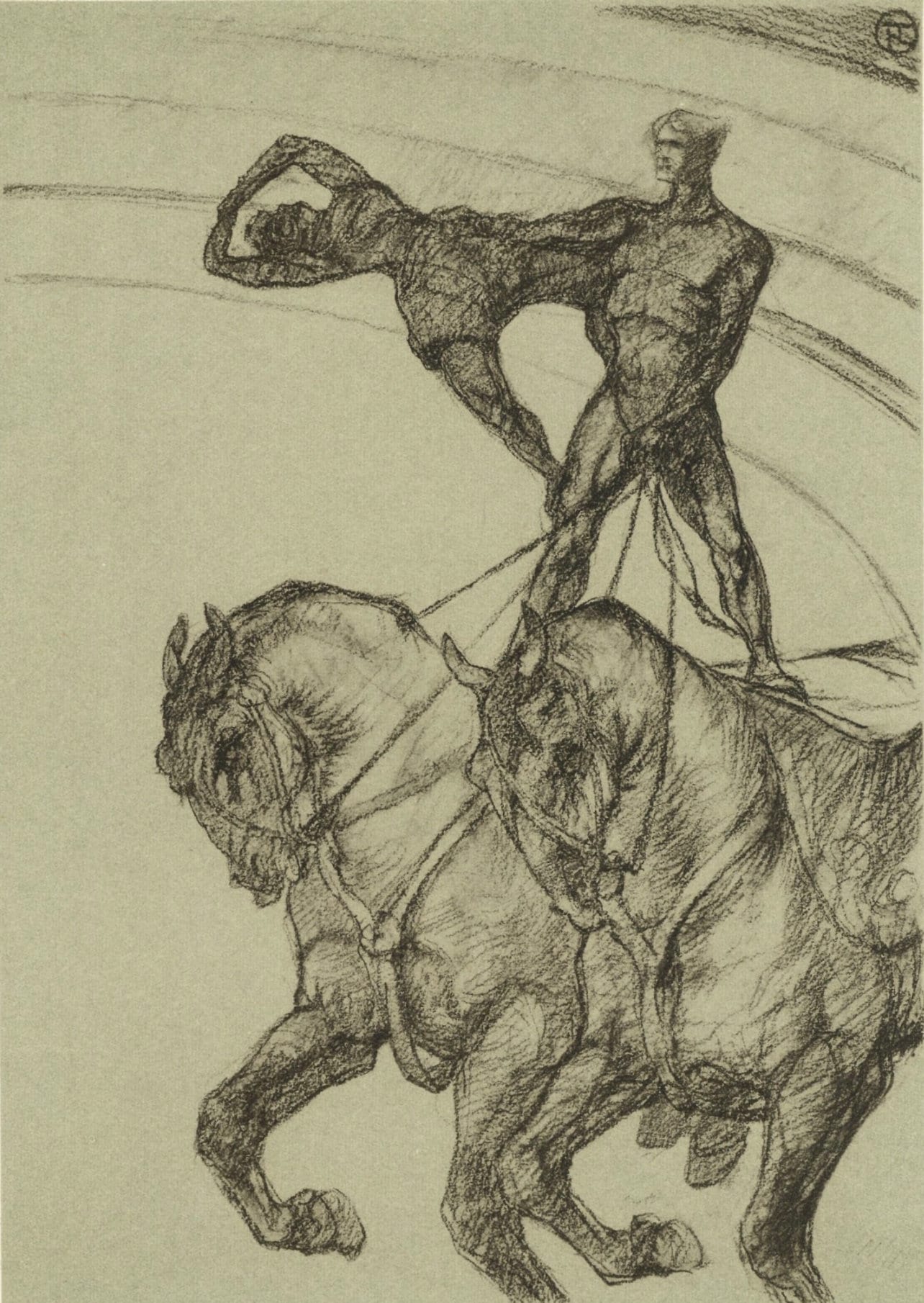 Henri De Toulouse-Lautrec, Le Pas De Deux, The Circus By Toulouse-Lautrec, Lithograph