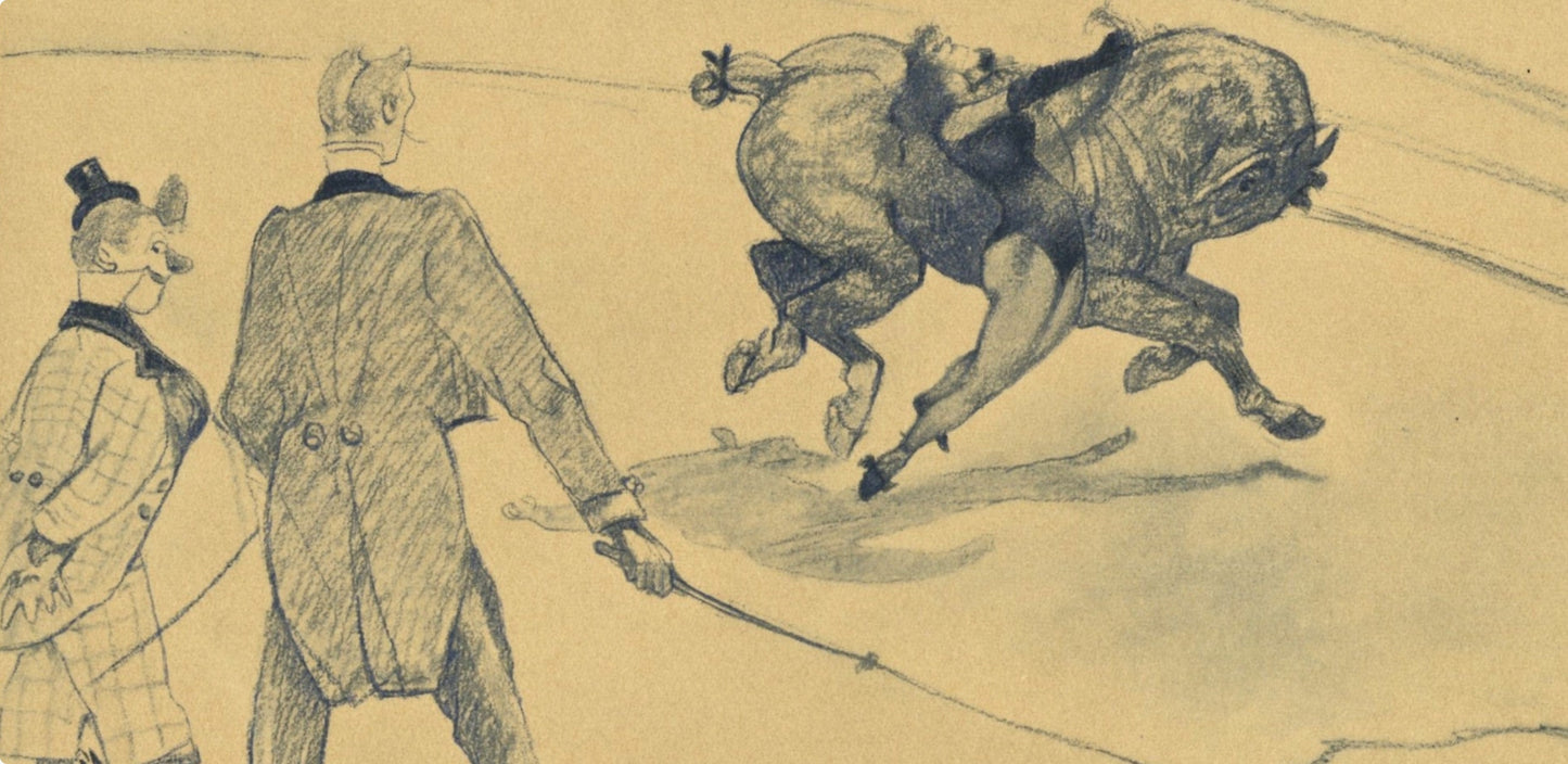 Henri De Toulouse-Lautrec, Voltige, The Circus By Toulouse-Lautrec, Lithograph