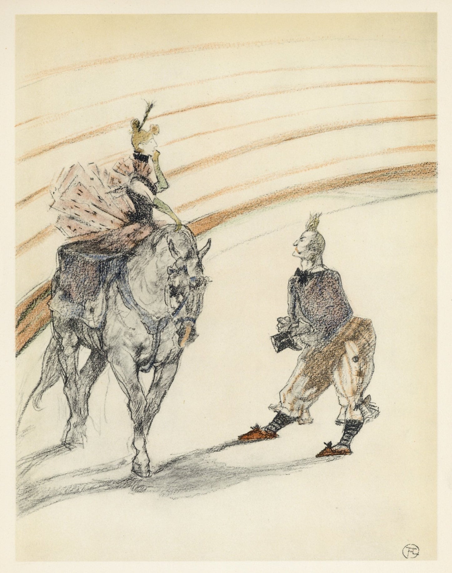 Henri De Toulouse-Lautrec, Ecuyere De Panneau, The Circus By Toulouse-Lautrec, Lithograph