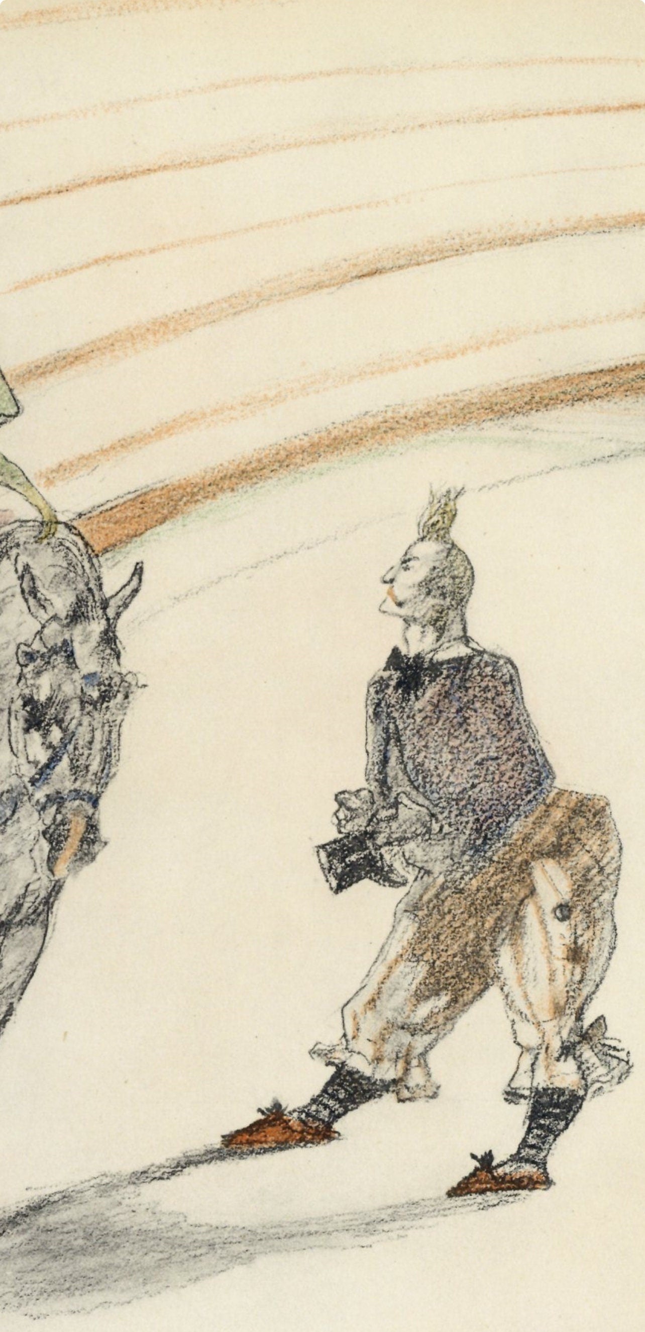 Henri De Toulouse-Lautrec, Ecuyere De Panneau, The Circus By Toulouse-Lautrec, Lithograph