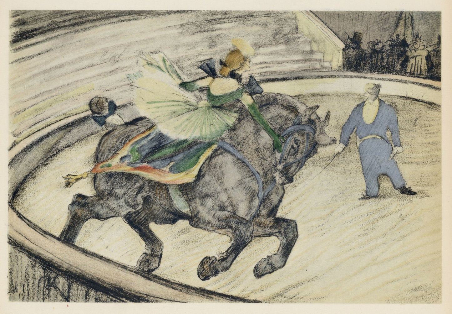 Henri De Toulouse-Lautrec, Travail Sur Le Panneau, The Circus By Toulouse-Lautrec, Lithograph