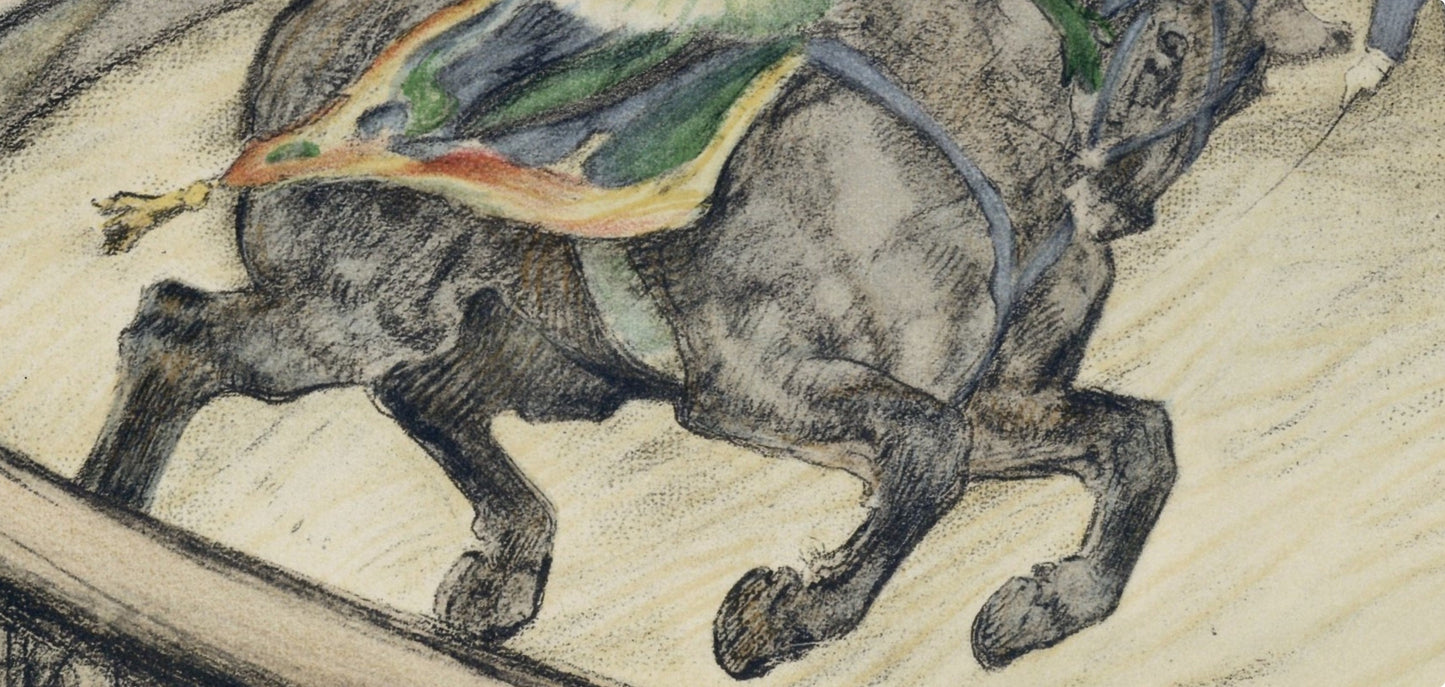 Henri De Toulouse-Lautrec, Travail Sur Le Panneau, The Circus By Toulouse-Lautrec, Lithograph