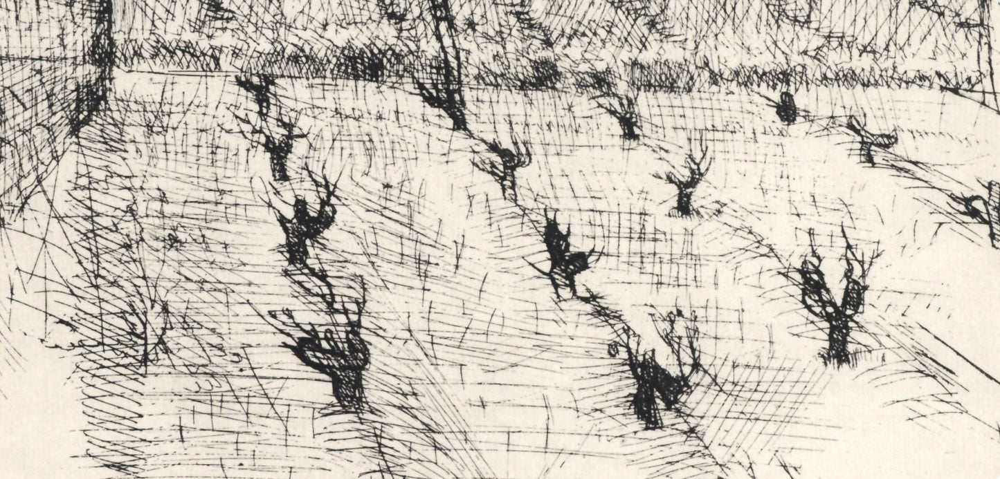 Maurice Brianchon, L'Hiver, Vins, Fleurs Et Flammes, Lithograph