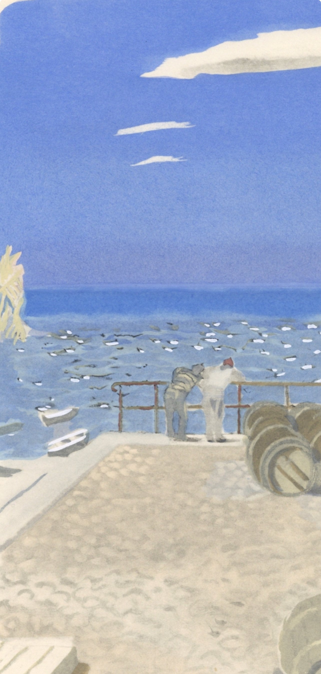Maurice Brianchon, Voyage Du Vin, Vins, Fleurs Et Flammes, Lithograph