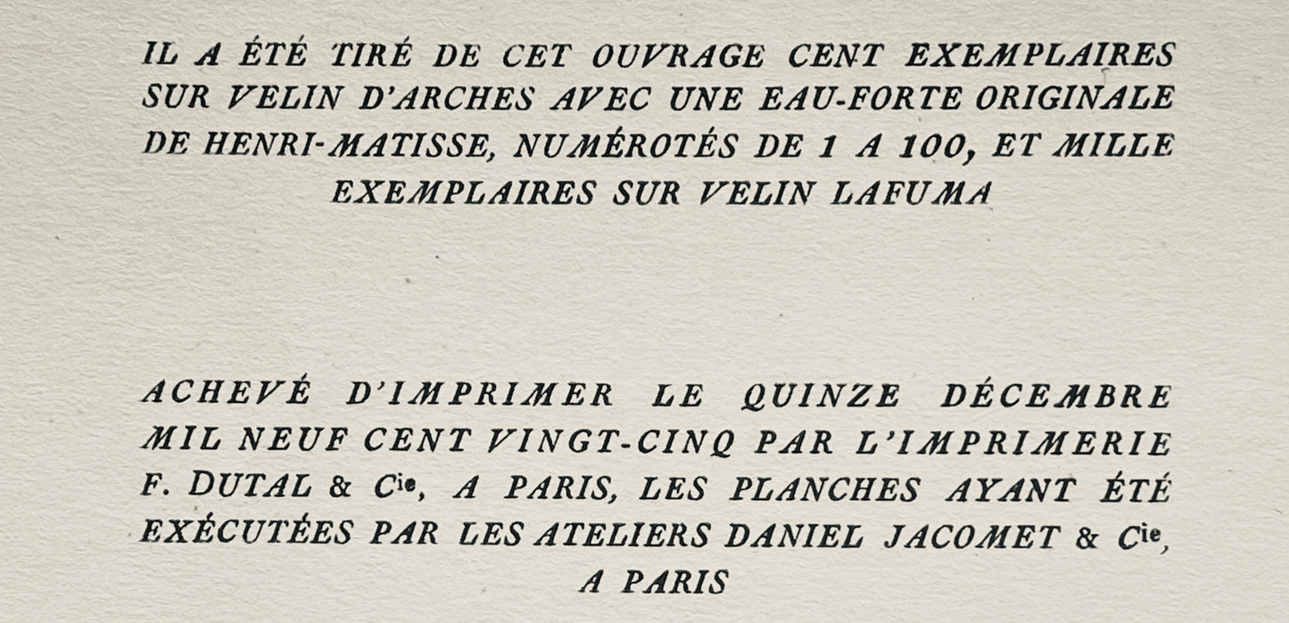 Henri Matisse, Composition (Dutel 3), Dessins De Henri-Matisse, Lithograph