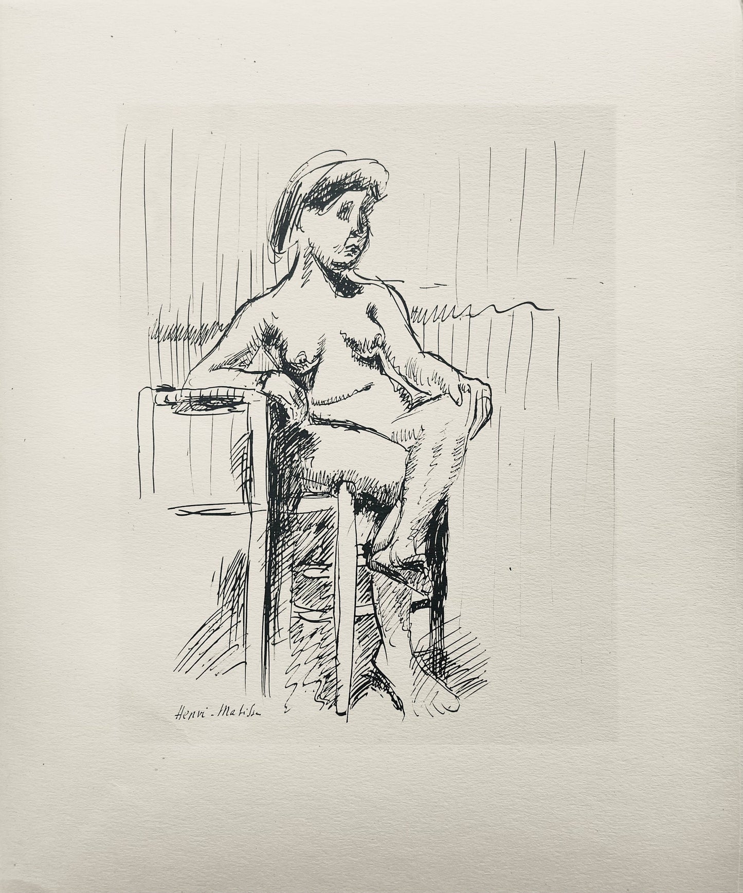 Henri Matisse, Composition (Dutel 3), Dessins De Henri-Matisse, Lithograph