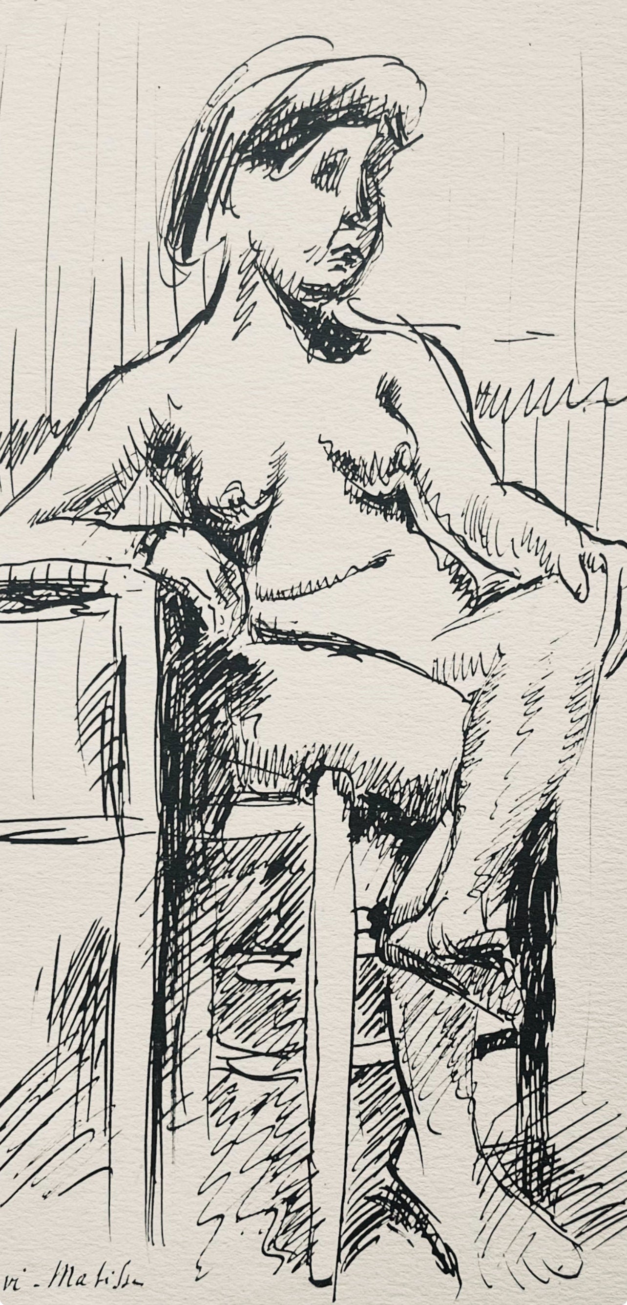 Henri Matisse, Composition (Dutel 3), Dessins De Henri-Matisse, Lithograph