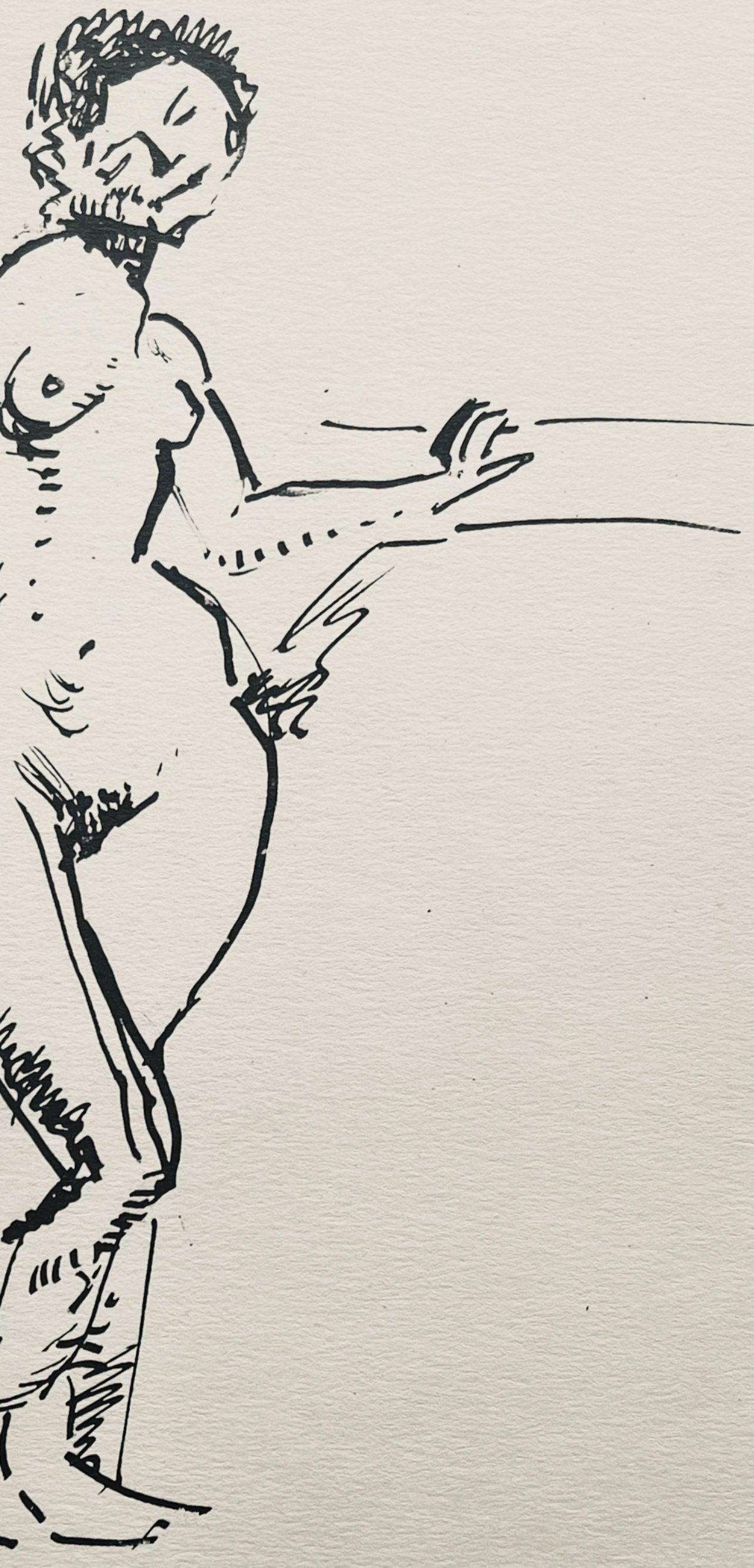 Henri Matisse, Composition (Dutel 3), Dessins De Henri-Matisse, Lithograph