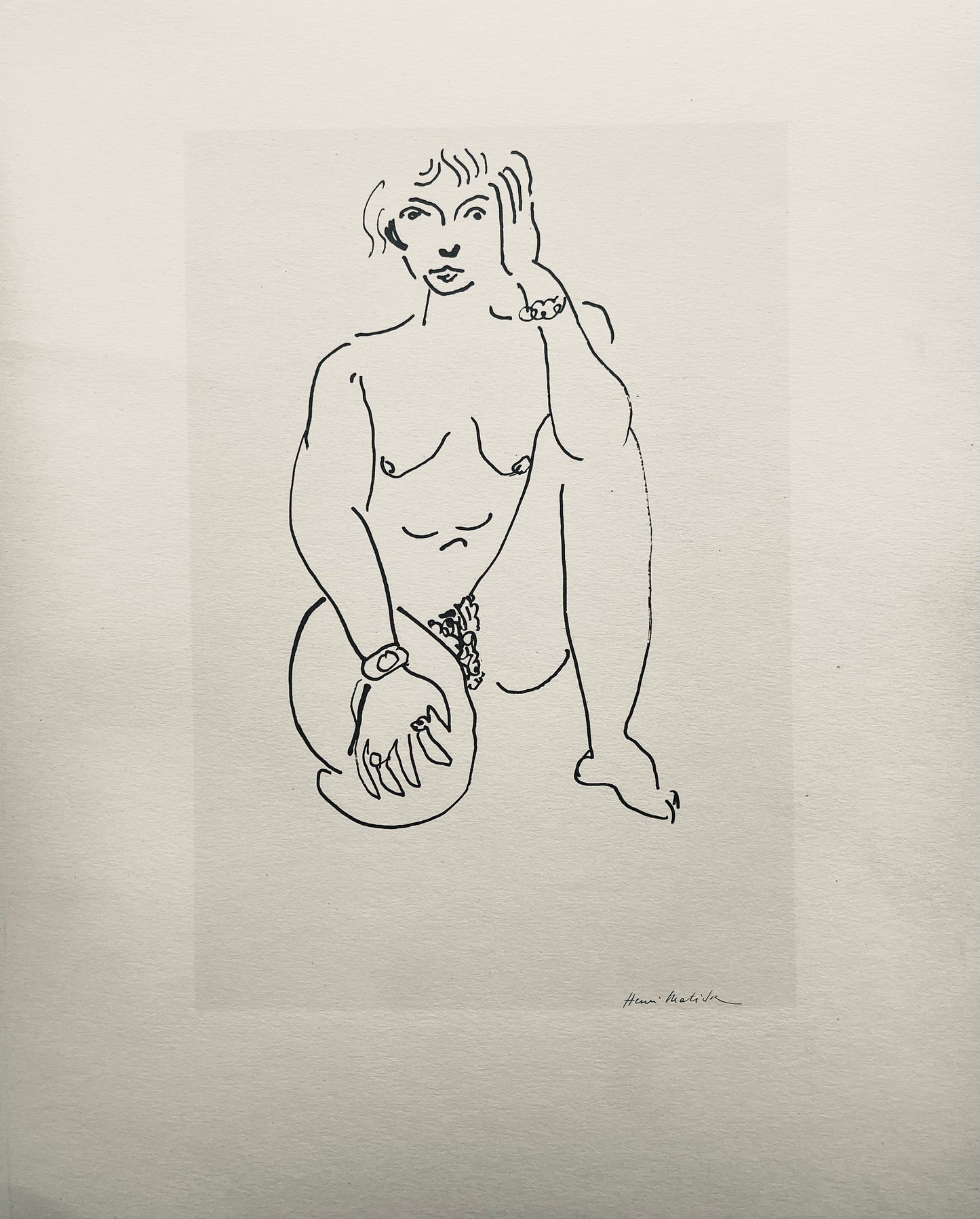 Henri Matisse, Composition (Dutel 3), Dessins De Henri-Matisse, Lithograph