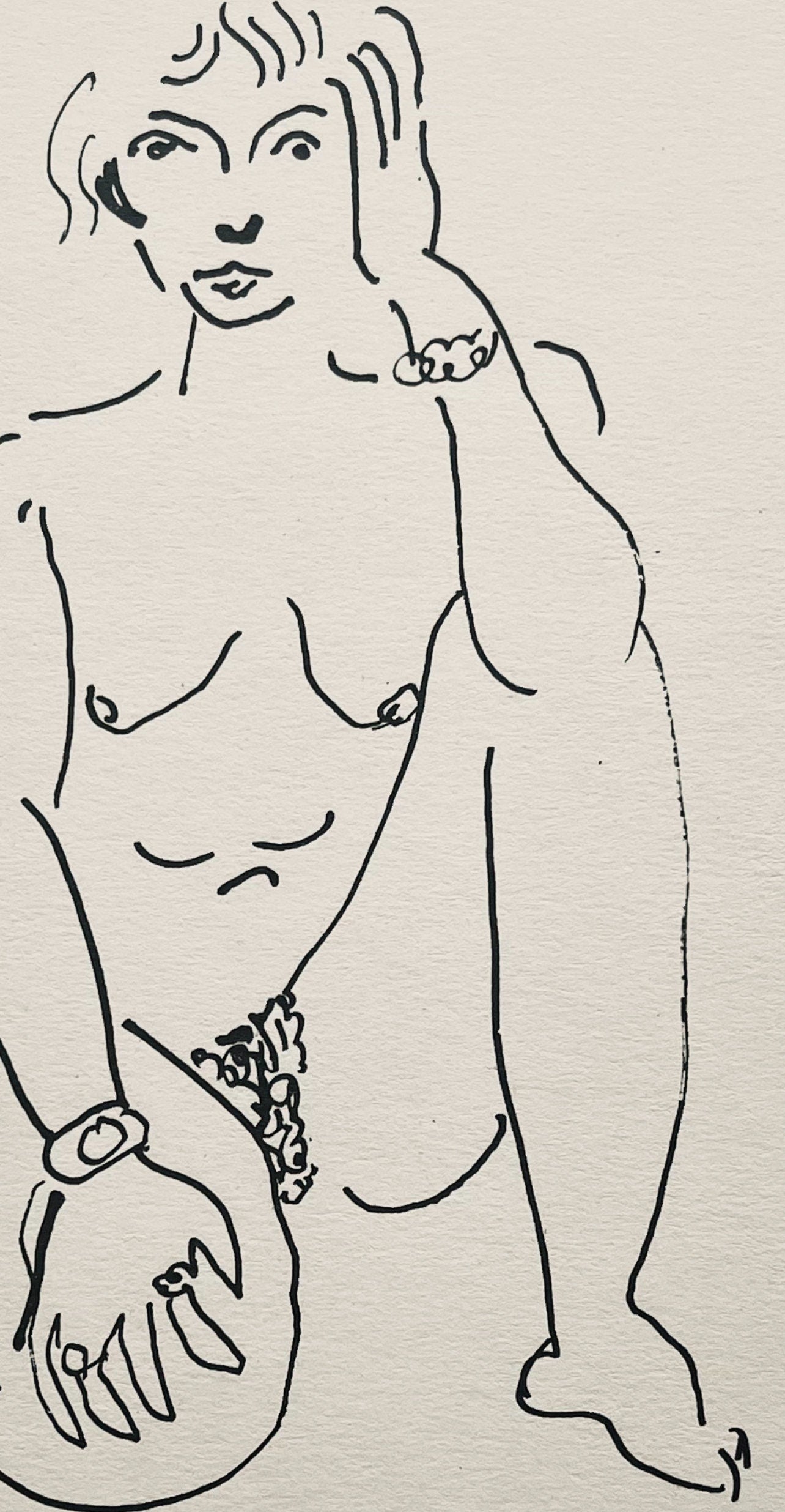 Henri Matisse, Composition (Dutel 3), Dessins De Henri-Matisse, Lithograph