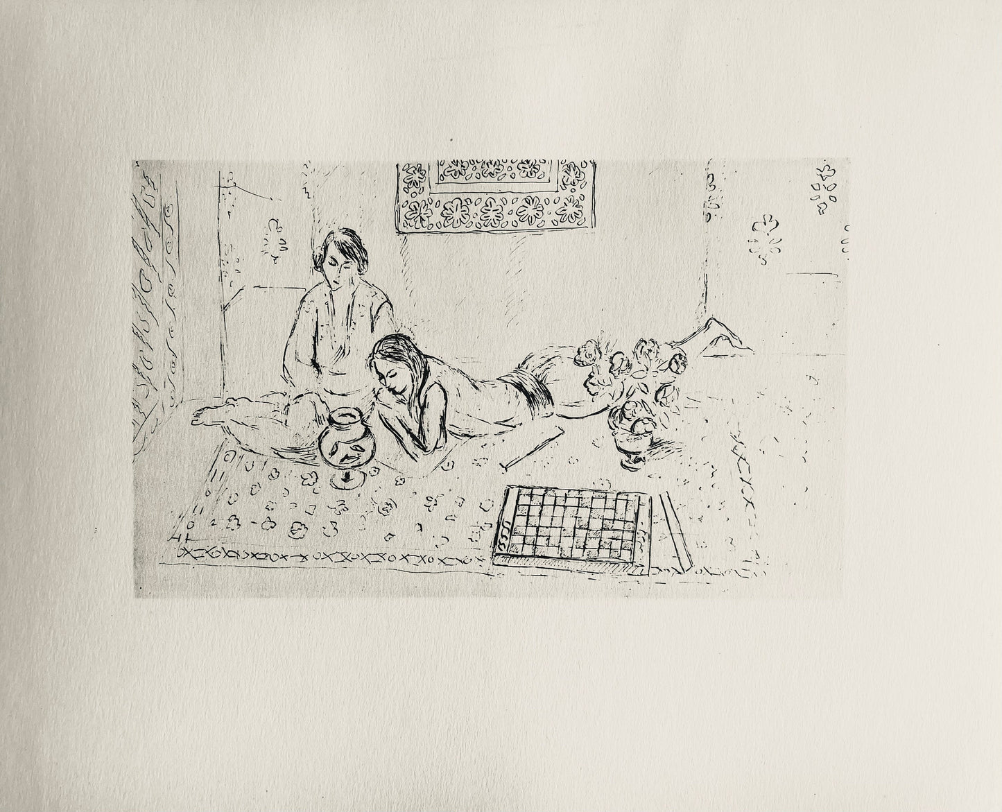 Henri Matisse, Composition (Dutel 3), Dessins De Henri-Matisse, Lithograph