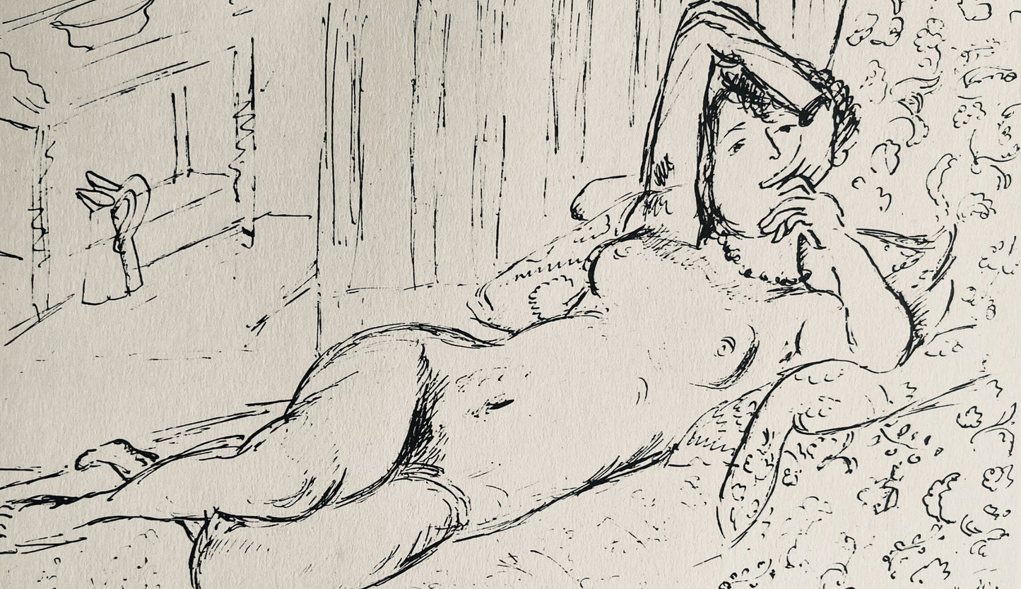Henri Matisse, Composition (Dutel 3), Dessins De Henri-Matisse, Lithograph