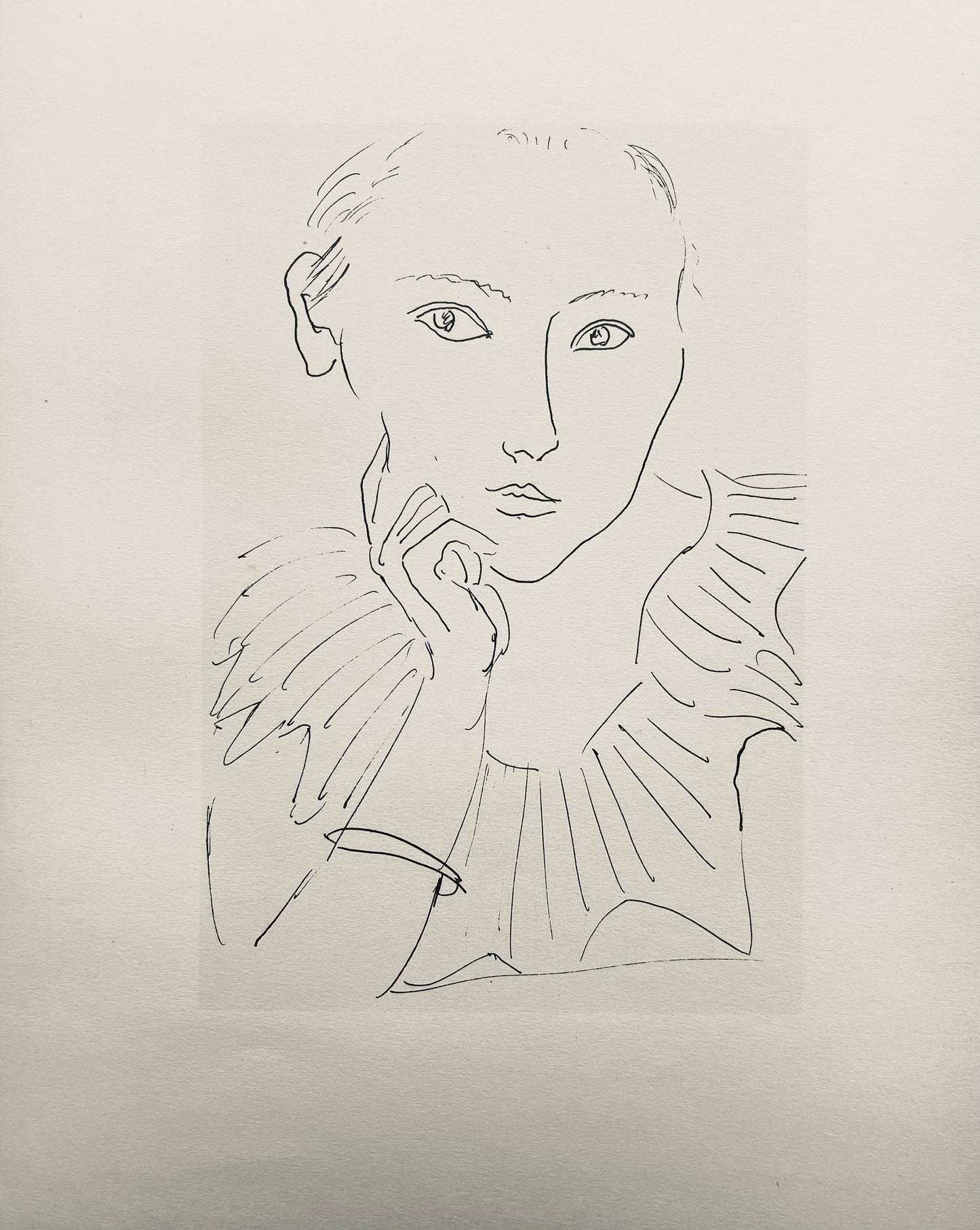 Henri Matisse, Composition (Dutel 3), Dessins De Henri-Matisse, Lithograph