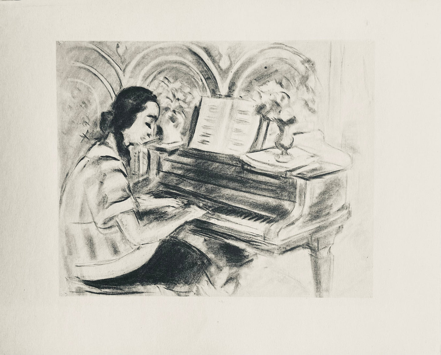 Henri Matisse, Composition (Dutel 3), Dessins De Henri-Matisse, Lithograph