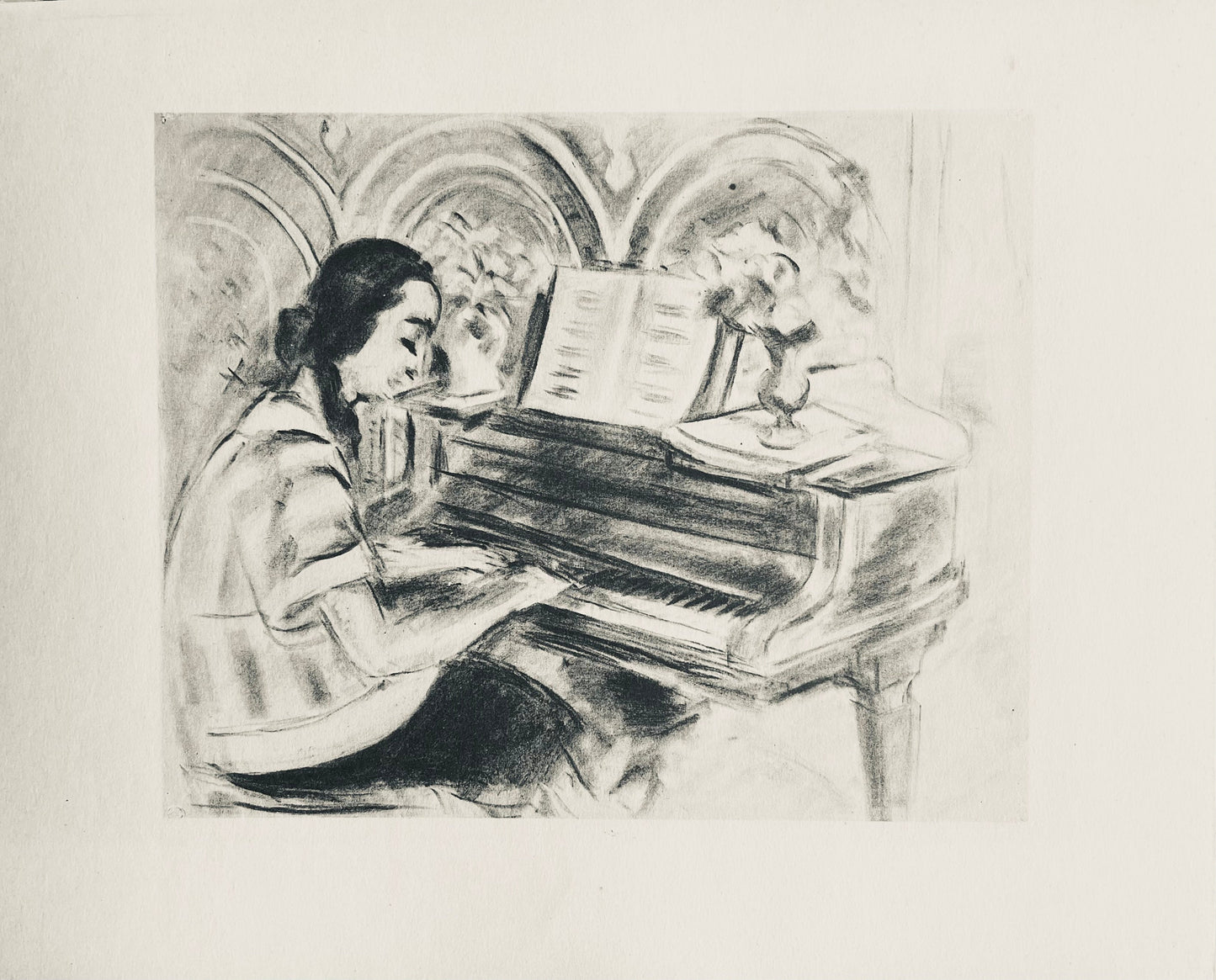 Henri Matisse, Composition (Dutel 3), Dessins De Henri-Matisse, Lithograph