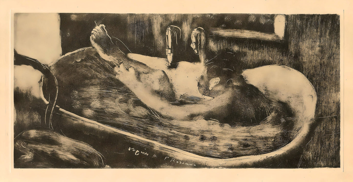 Edgar Degas, Le Bain, E. Degas Monotypes, Monotype
