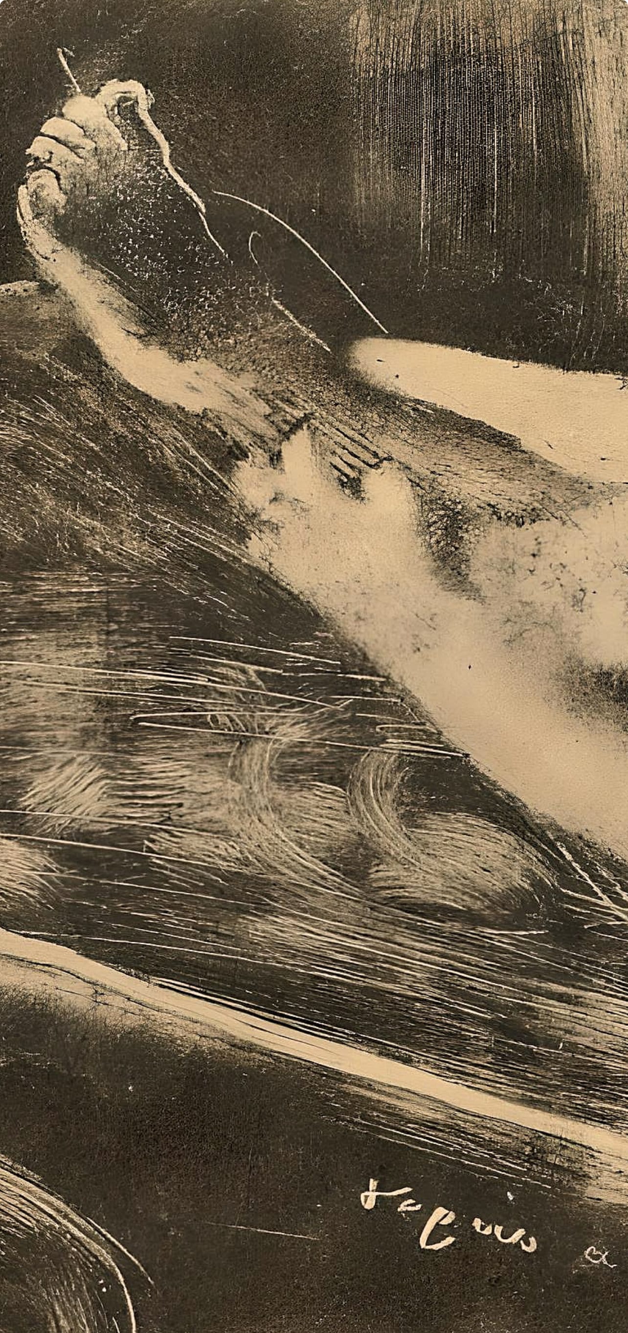 Edgar Degas, Le Bain, E. Degas Monotypes, Monotype