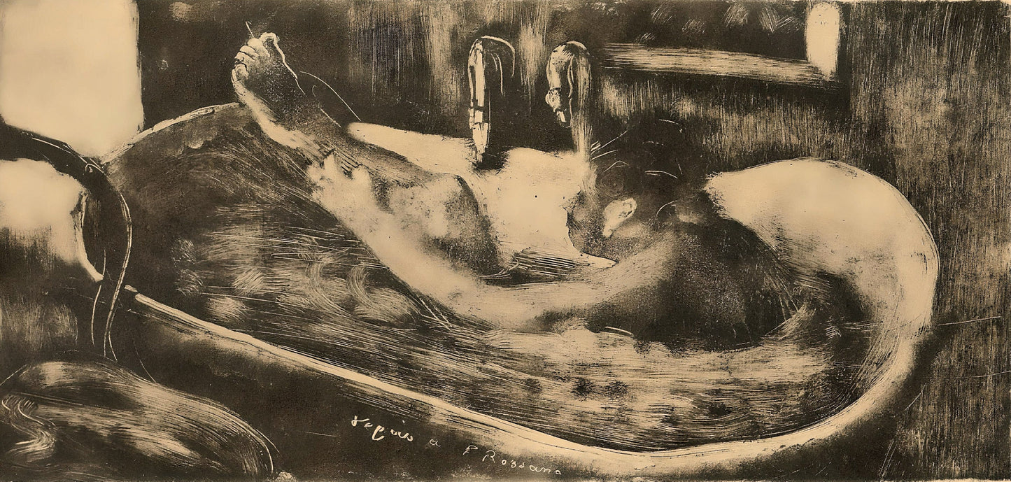 Edgar Degas, Le Bain, E. Degas Monotypes, Monotype