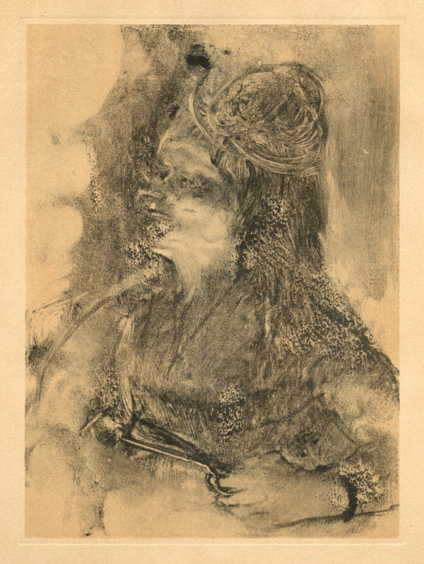 Edgar Degas, Les Ciseaux, E. Degas Monotypes, Monotype