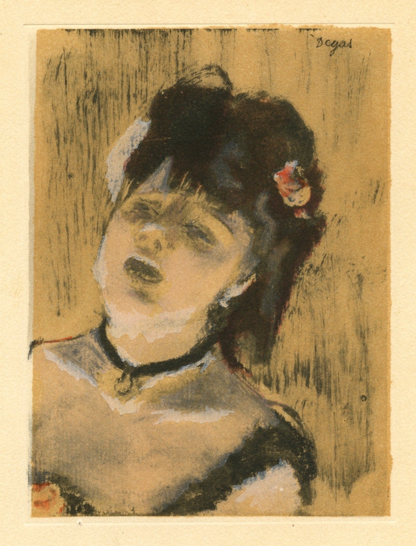 Edgar Degas, La Chanteuse Du Cafe-Concert, E. Degas Monotypes, Monotype