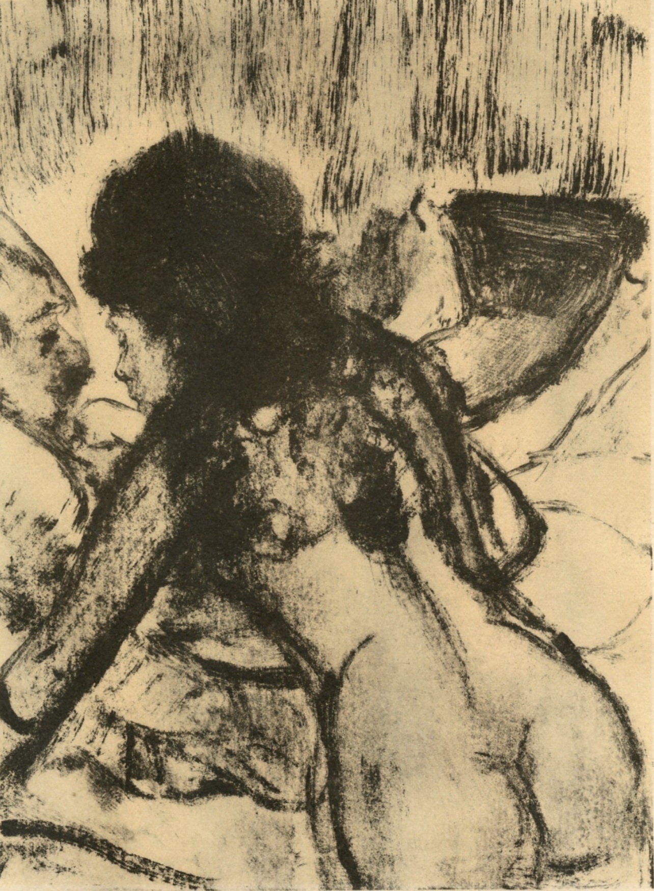Edgar Degas, Conversation, E. Degas Monotypes, Monotype