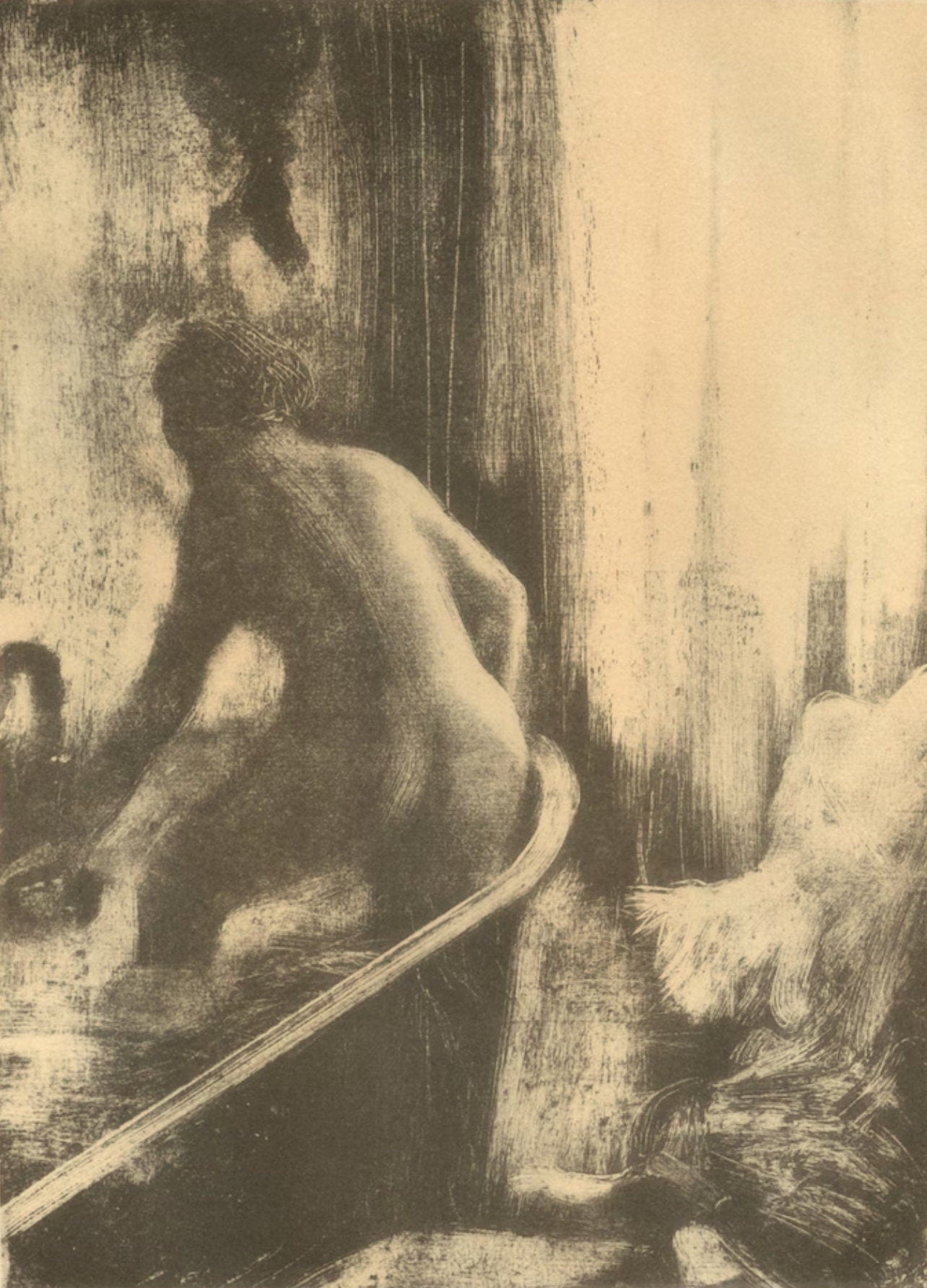 Edgar Degas, Femme Dans La Baignoire, E. Degas Monotypes, Monotype
