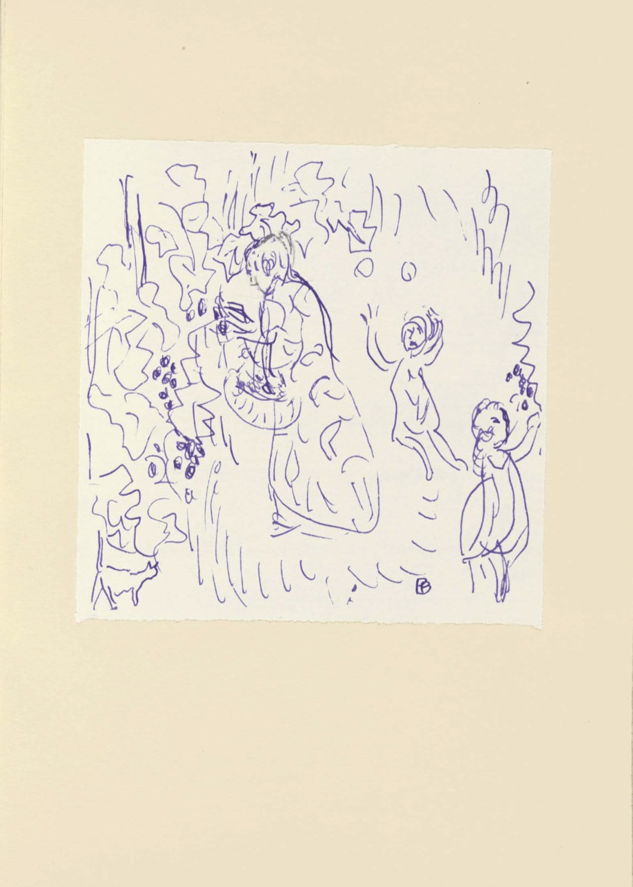 Pierre Bonnard, Composition (Terrasse 54), Pierre Bonnard Correspondences, Lithograph