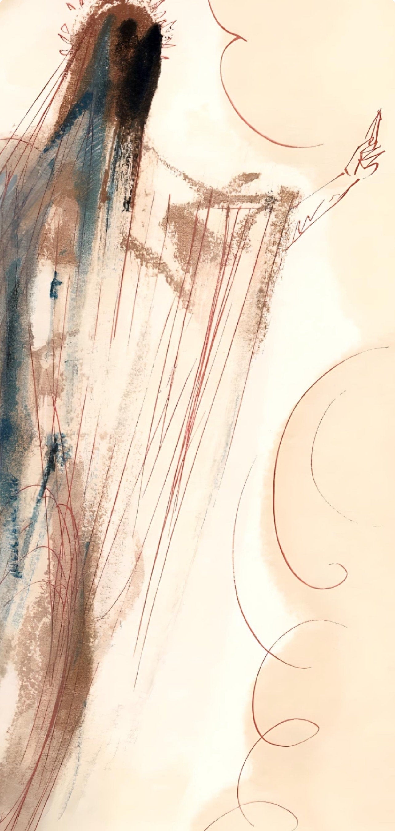 Salvador Dali, Arrival At The Empyrean (Michler/Lpsinger 1039-1138; Field 189-200), La Divine