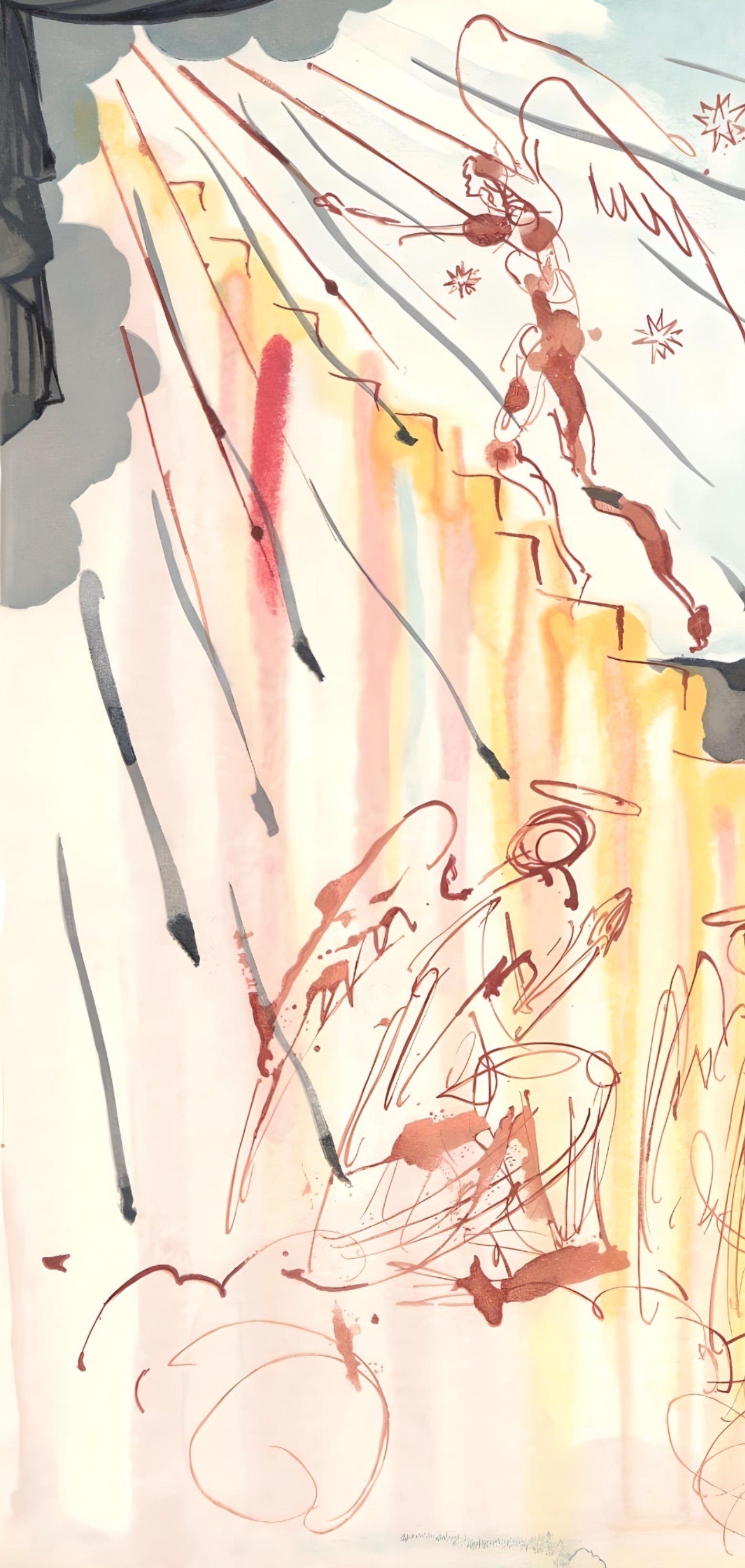 Salvador Dali, The Celestial Staircase (Michler/Lpsinger 1039-1138; Field 189-200), La Divine