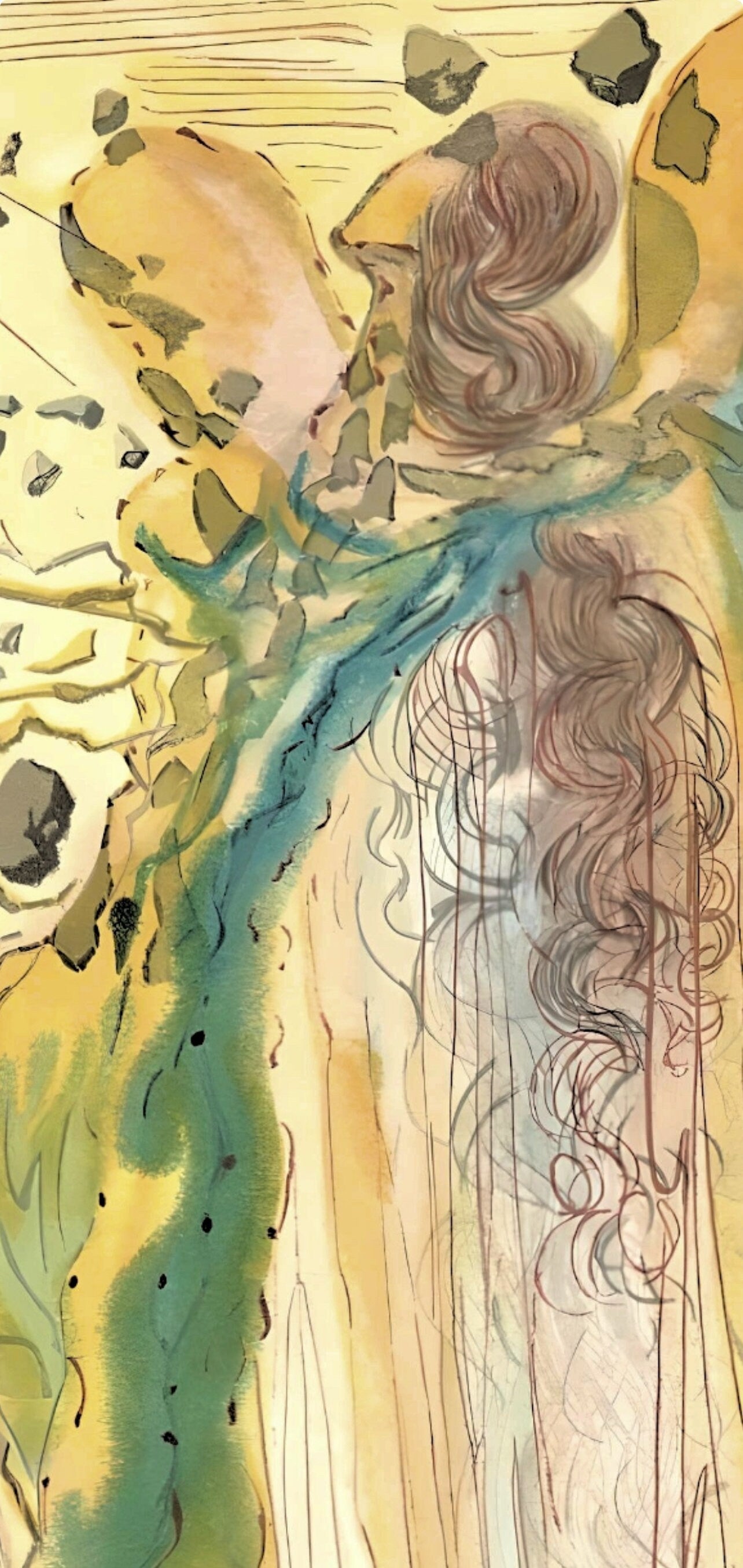 Salvador Dali, The Apparition Of Dantes Ancestor (Michler/Lpsinger 1039-1138; Field 189-200), La