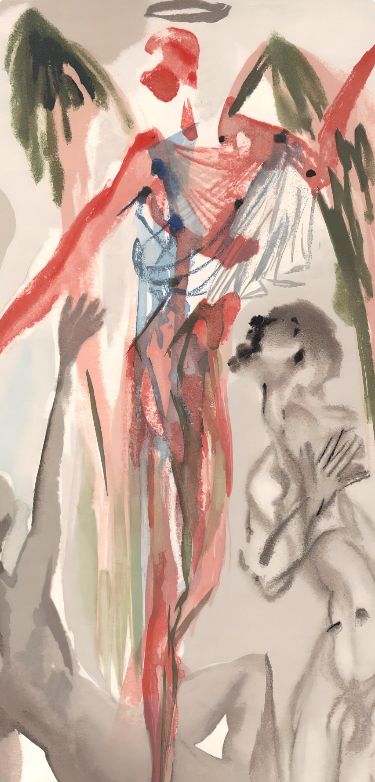 Salvador Dali, Towards The Tree Of Law (Michler/Lpsinger 1039-1138; Field 189-200), La Divine
