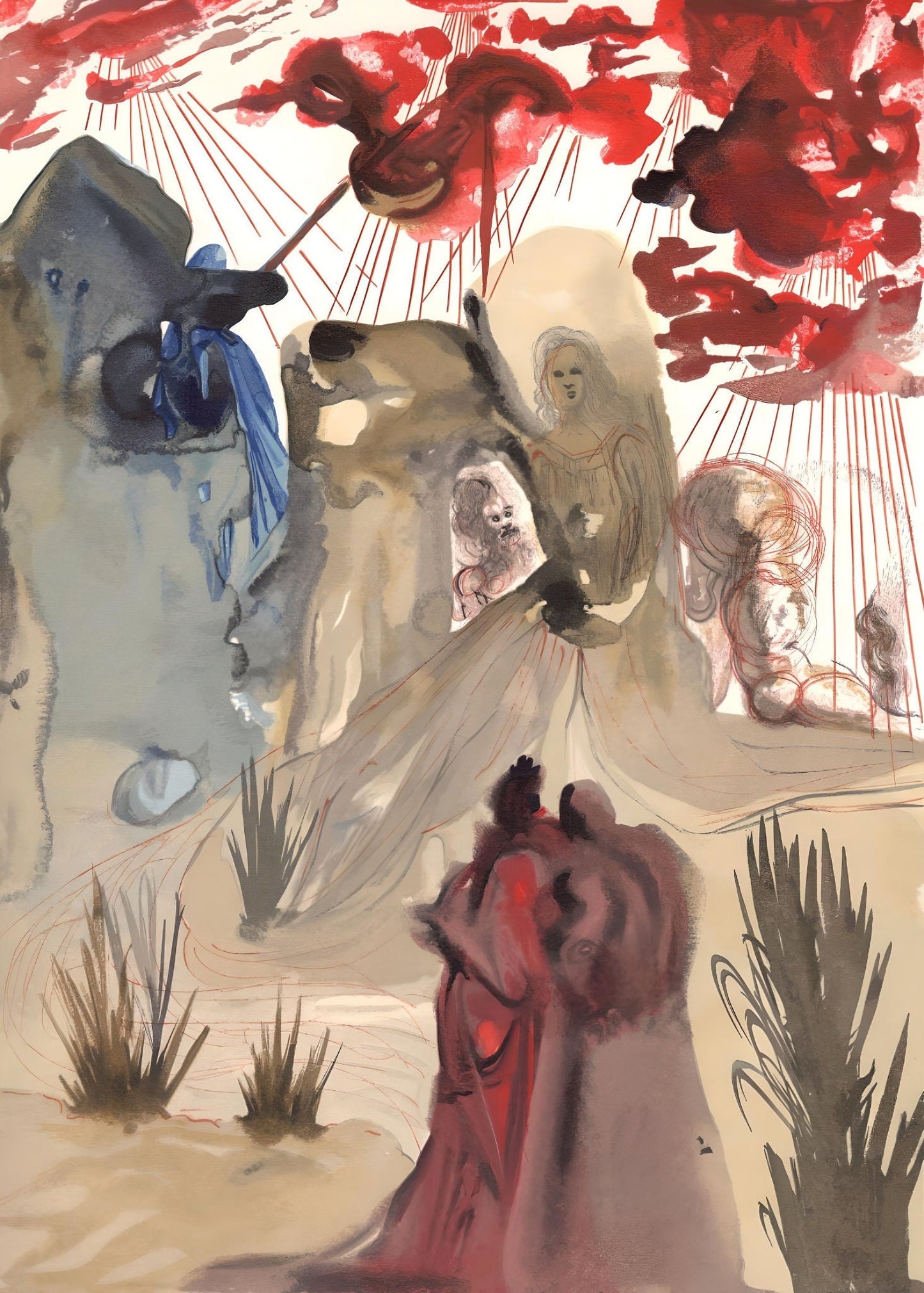 Salvador Dali, The Divine Forest (Michler/Lpsinger 1039-1138; Field 189-200), La Divine Comdie,