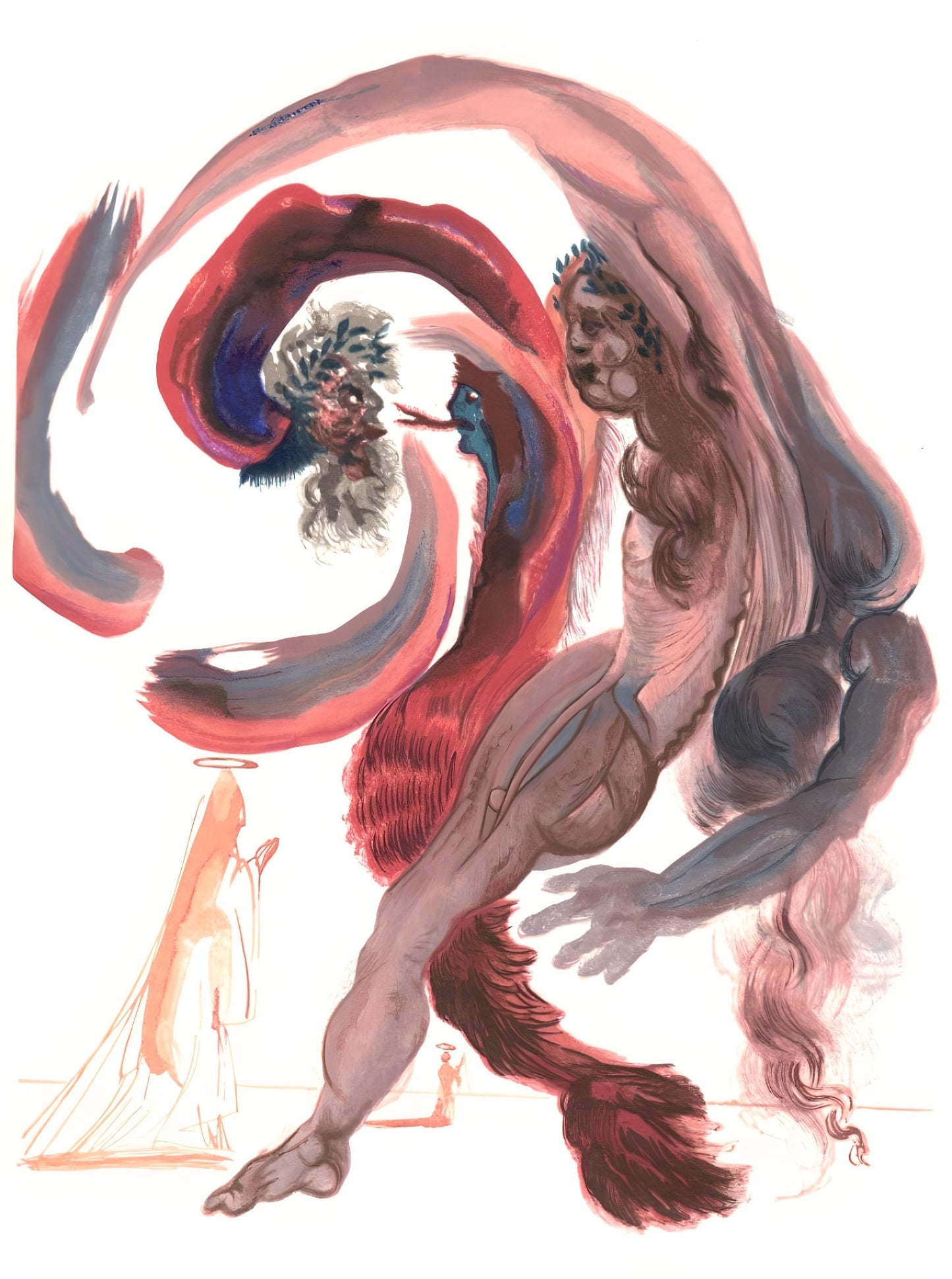 Salvador Dali, The Forth Terrace (Michler/Lpsinger 1039-1138; Field 189-200), La Divine Comdie,