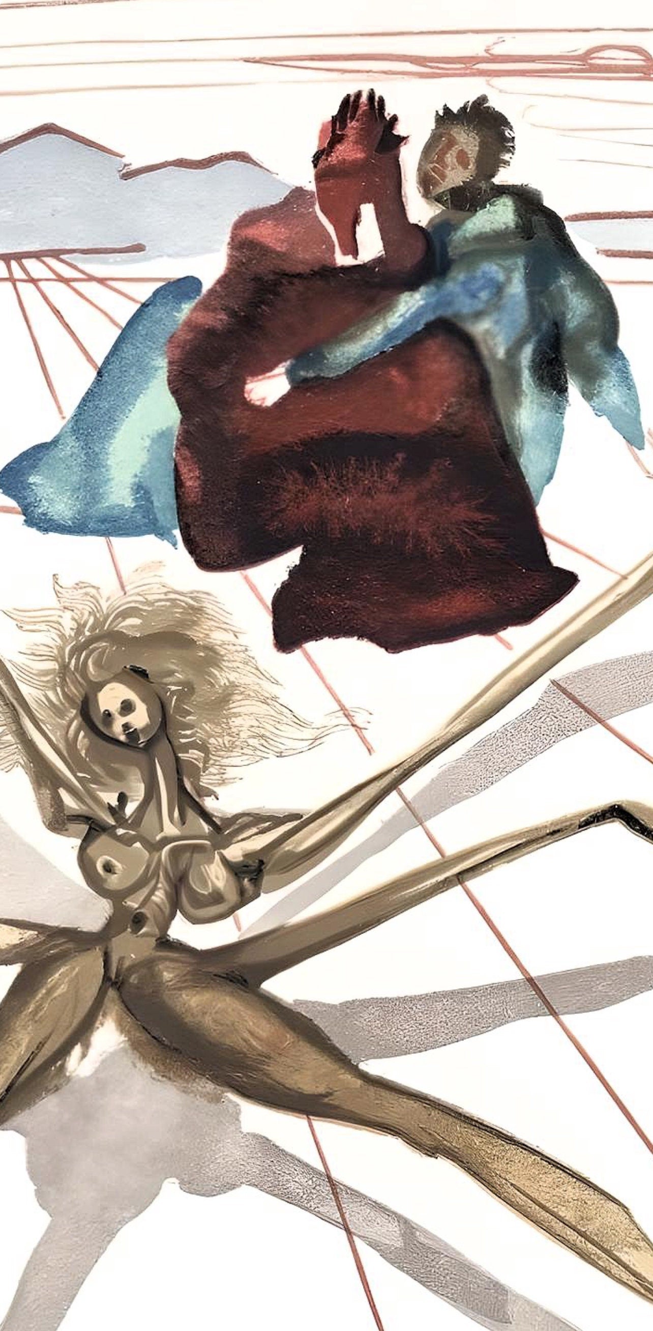 Salvador Dali, Arachne (Michler/Lpsinger 1039-1138; Field 189-200), La Divine Comdie, Woodcut